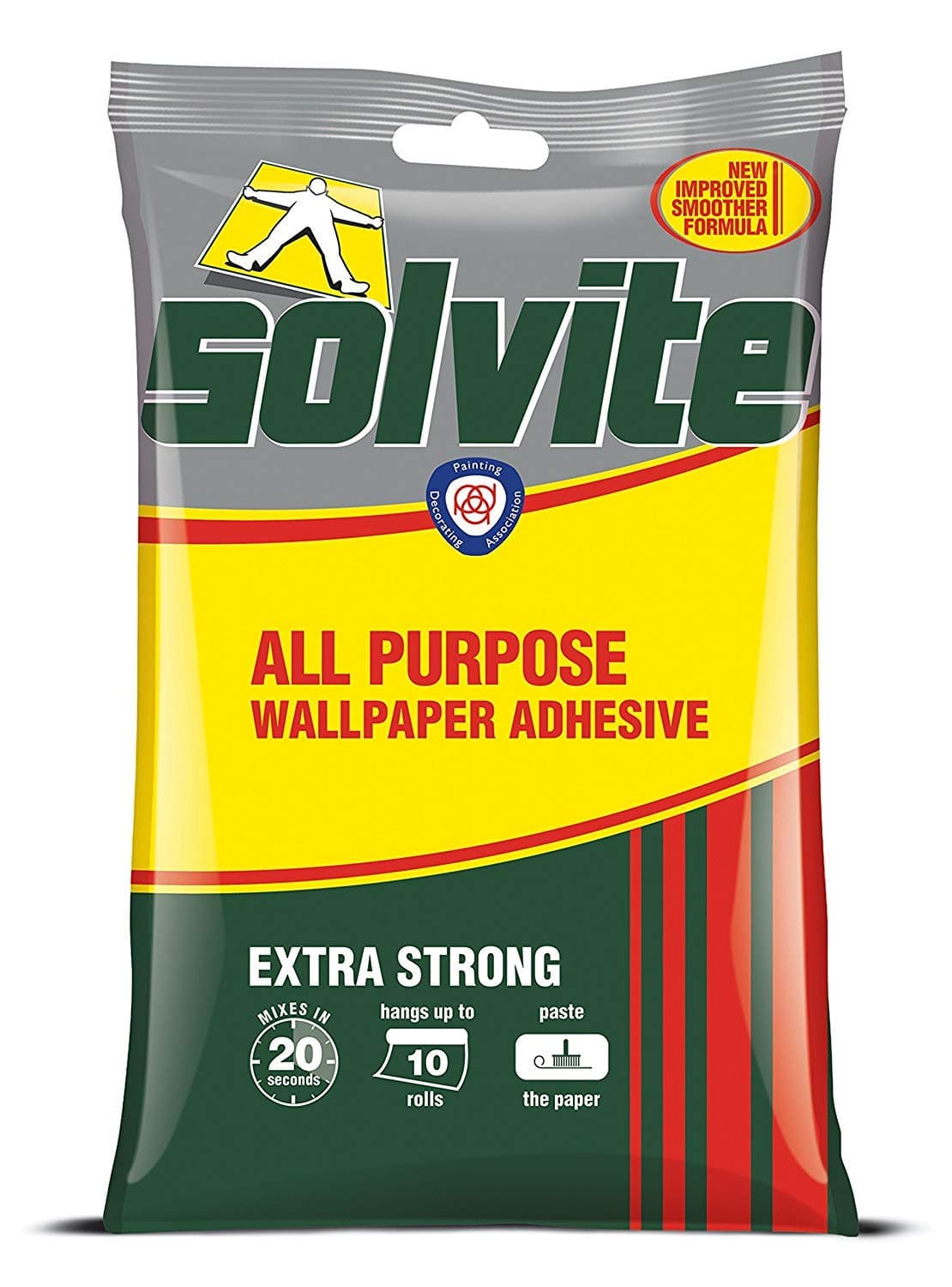 2XAll Purpose 10 Roll Sachet Wallpaper Adhesive / 1 x 185g