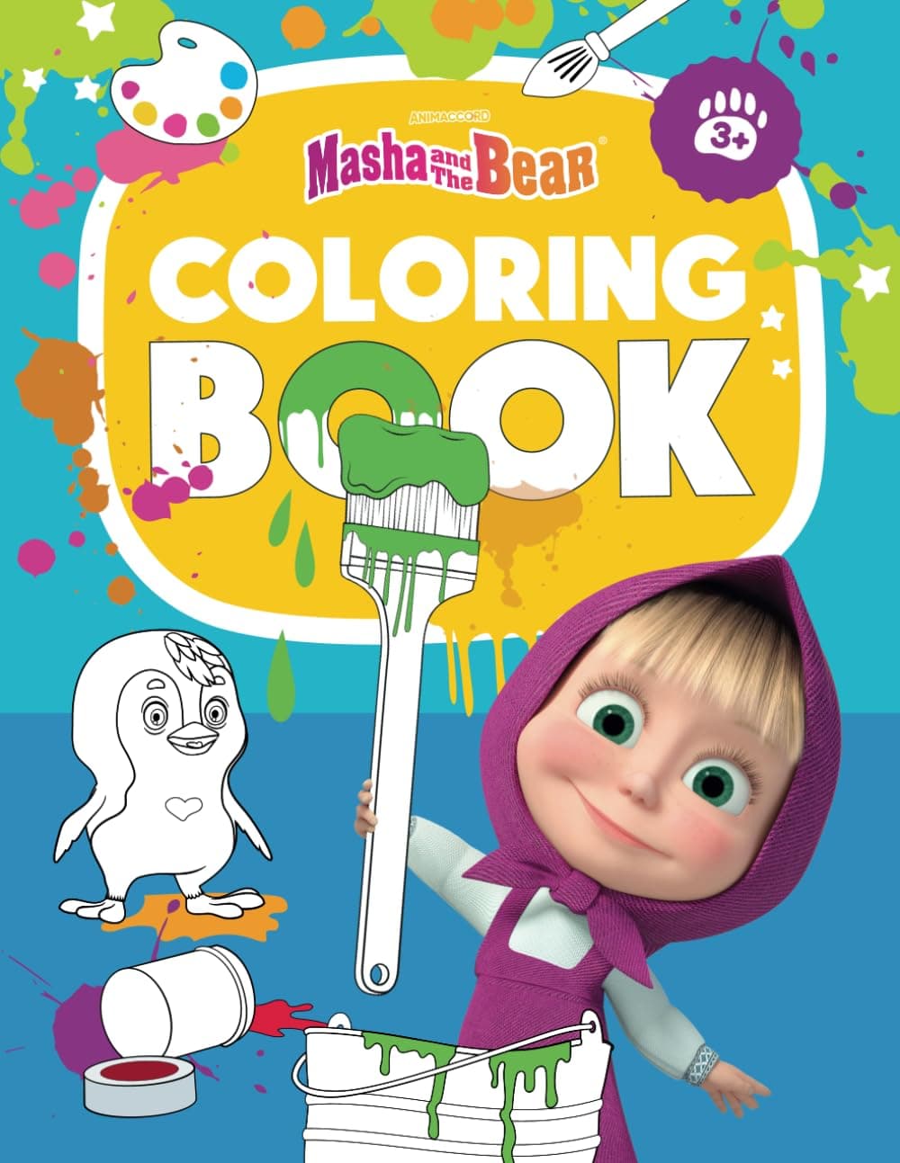 Masha and the Bear. Coloring book: Color with Masha and the Bear