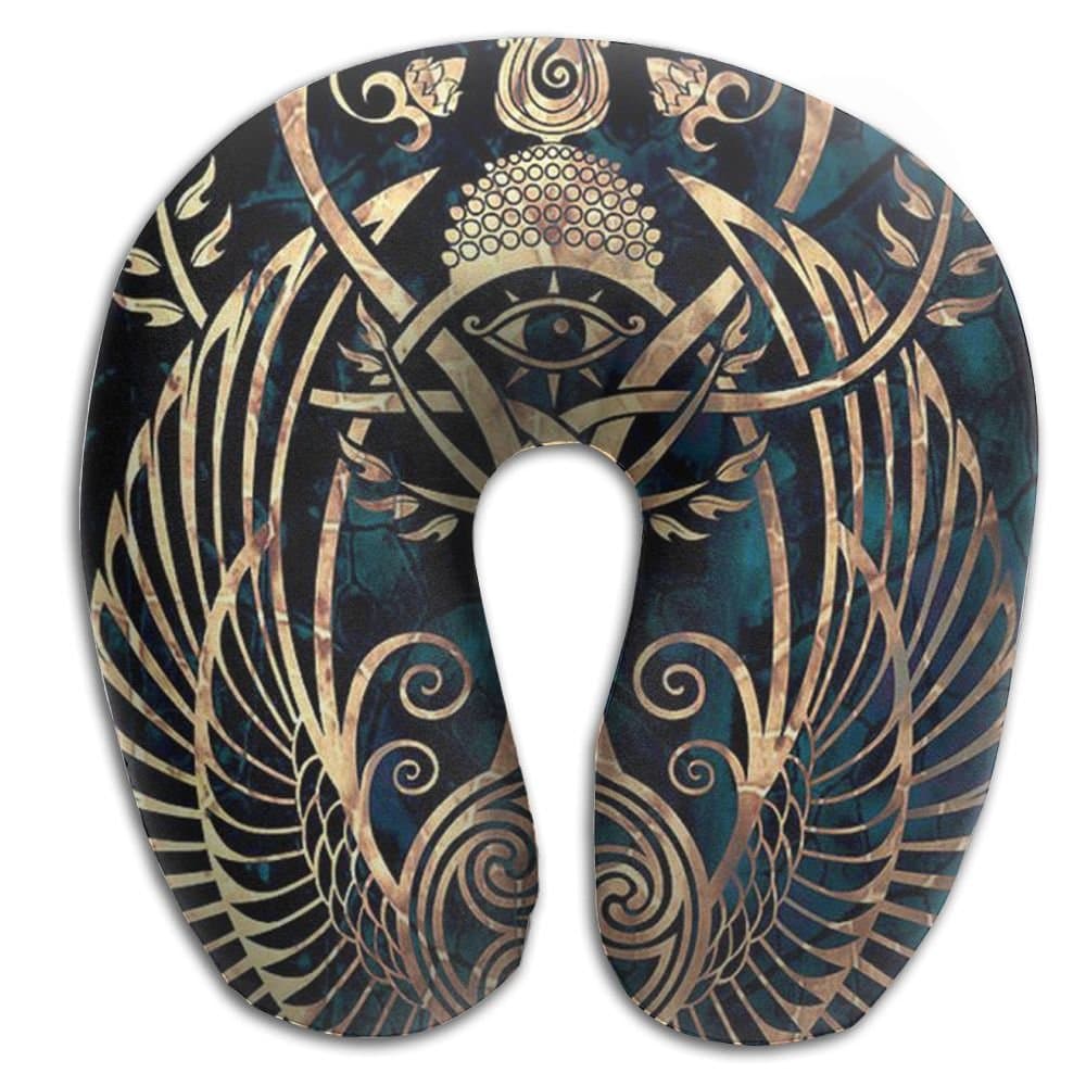 Ancient Egyptian Ankh Comfortable Lightweight Best Neck Pillow Massager Memory Foam U-SHAPE For Travel Young Adult