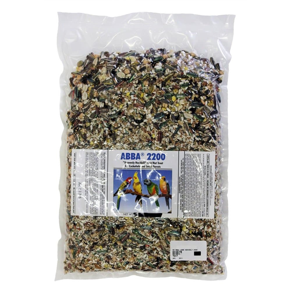 ABBA 2200 "Heavenly Hookbill Fruit/Nut Treat for Cockatiels and Small Parrots 5lbs