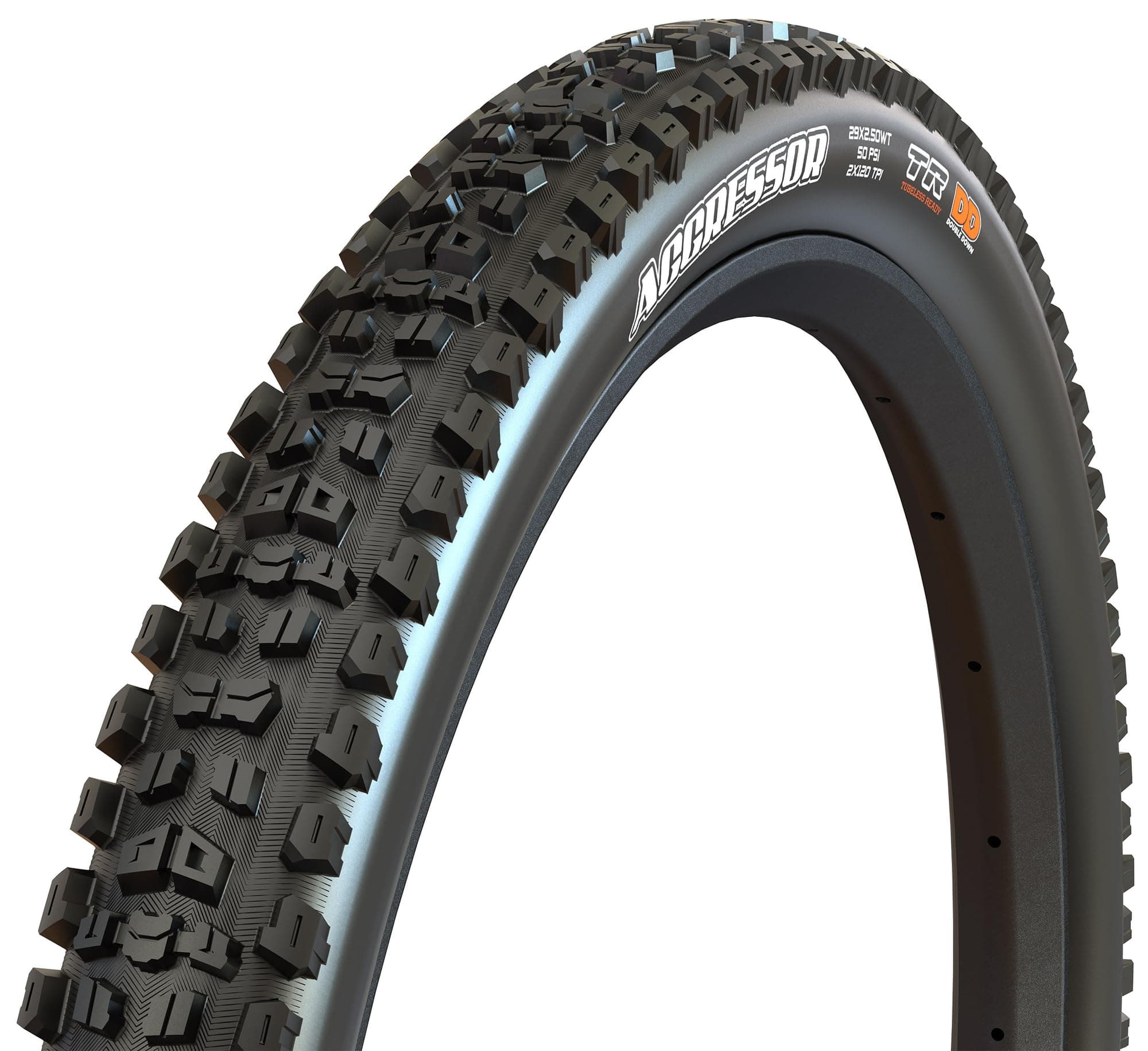 Maxxis Aggressor Double Down/TR Tire - 29in Black, 29x2.3