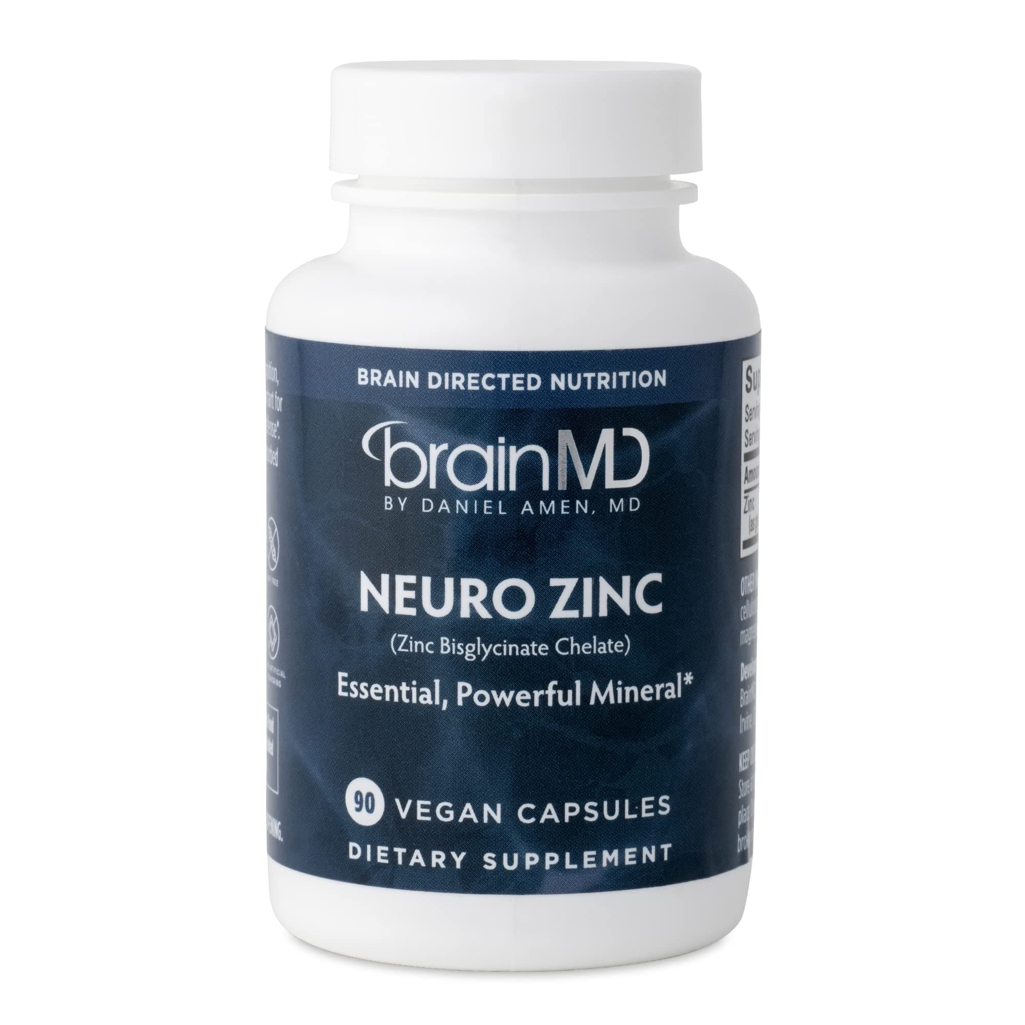 BRAINMD Dr. Amen NeuroZinc 90 Capsules Mineral Supplement (90 VCAPS)