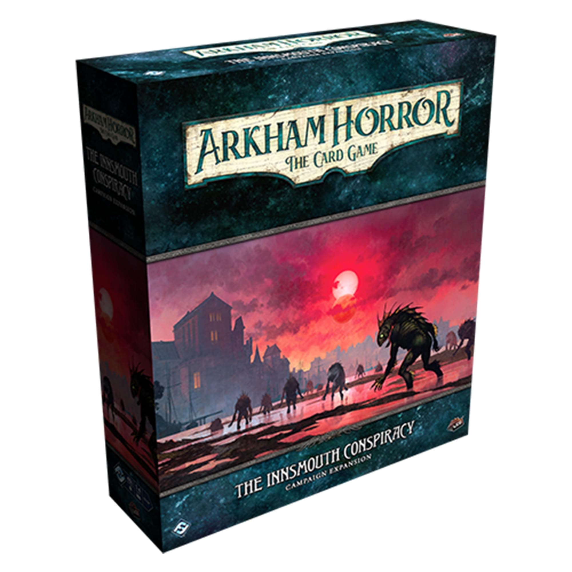 Asmodee Arkham Horror The Card Game The Innsmouth Conspiracy Campaign Expansion - Exciting Flashback Mechanics, Cooperative LCG, Ages 14+, 1-4 Players, 1-2 Hr Playtime