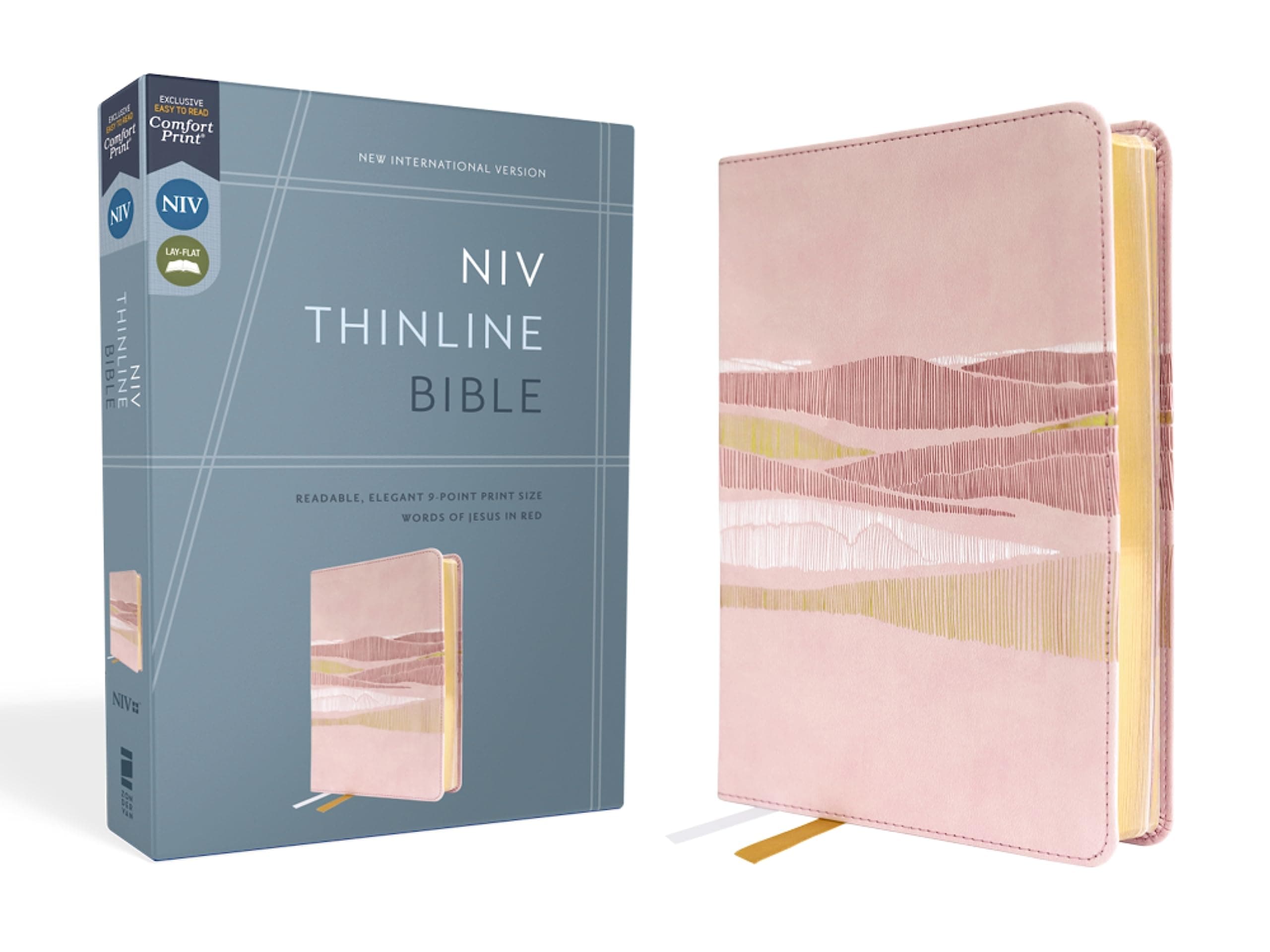 Niv, Thinline Bible, Leathersoft, Pink, Red Letter, Comfort Print: New International Version, Pink, Leathersoft, Thinline Bible, Red Letter, Comfort Print