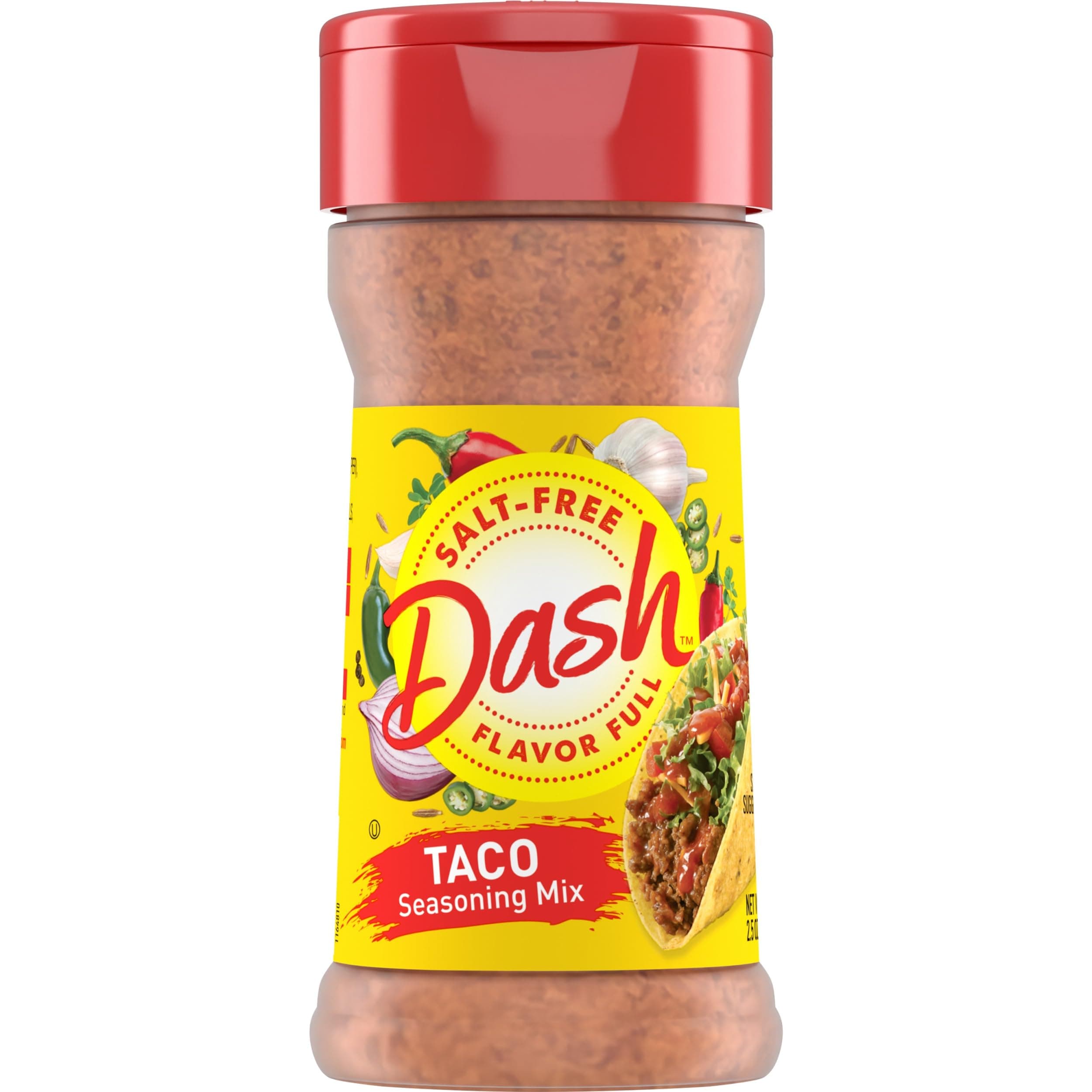 Dash Salt-Free Taco Seasoning Blend, 2.5 Ounce