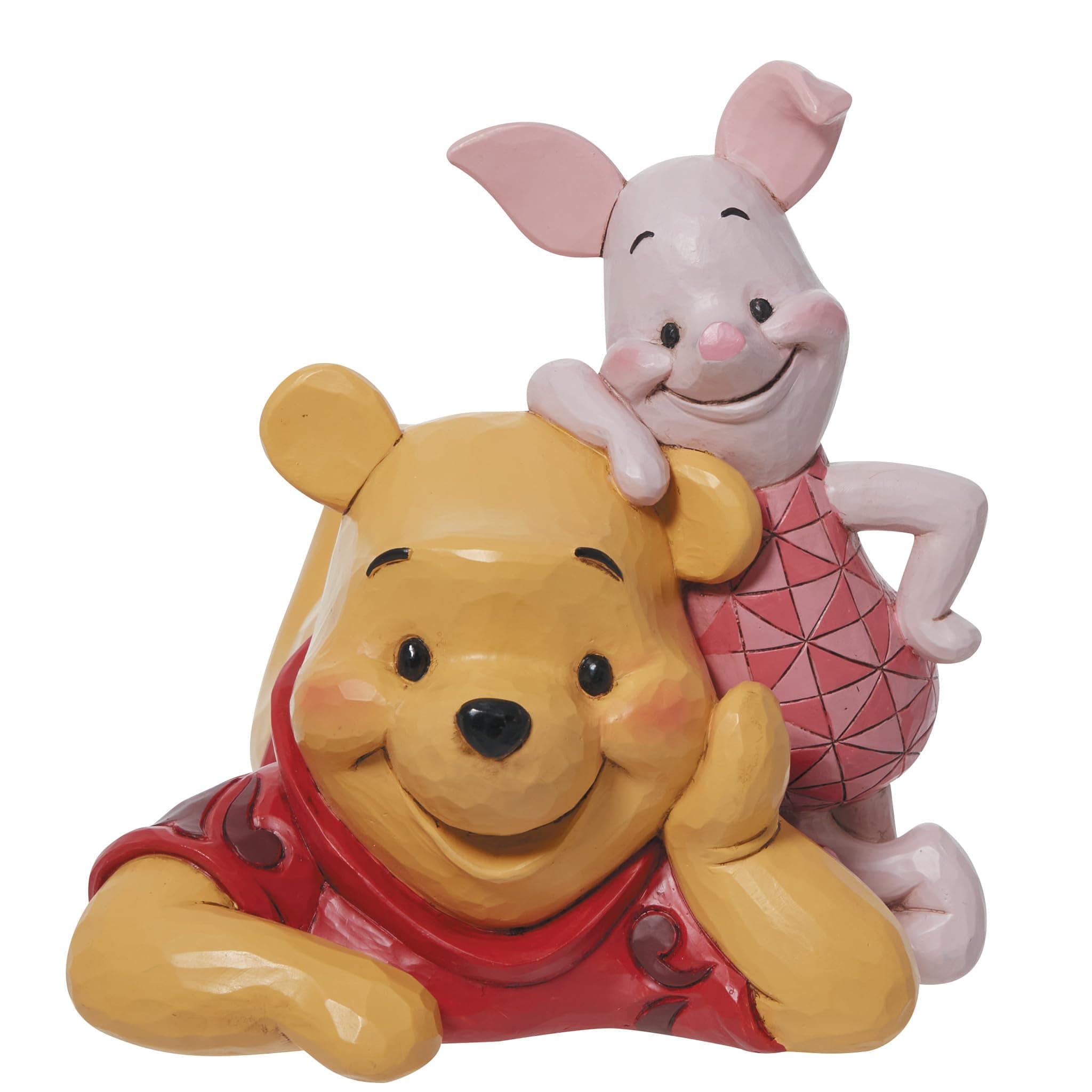 Enesco Jim Shore Disney Traditions Pooh and Piglet Figurine 5.2 Inch Multicolor, 5.5 In H X 5.25 In W X 7.5 In D