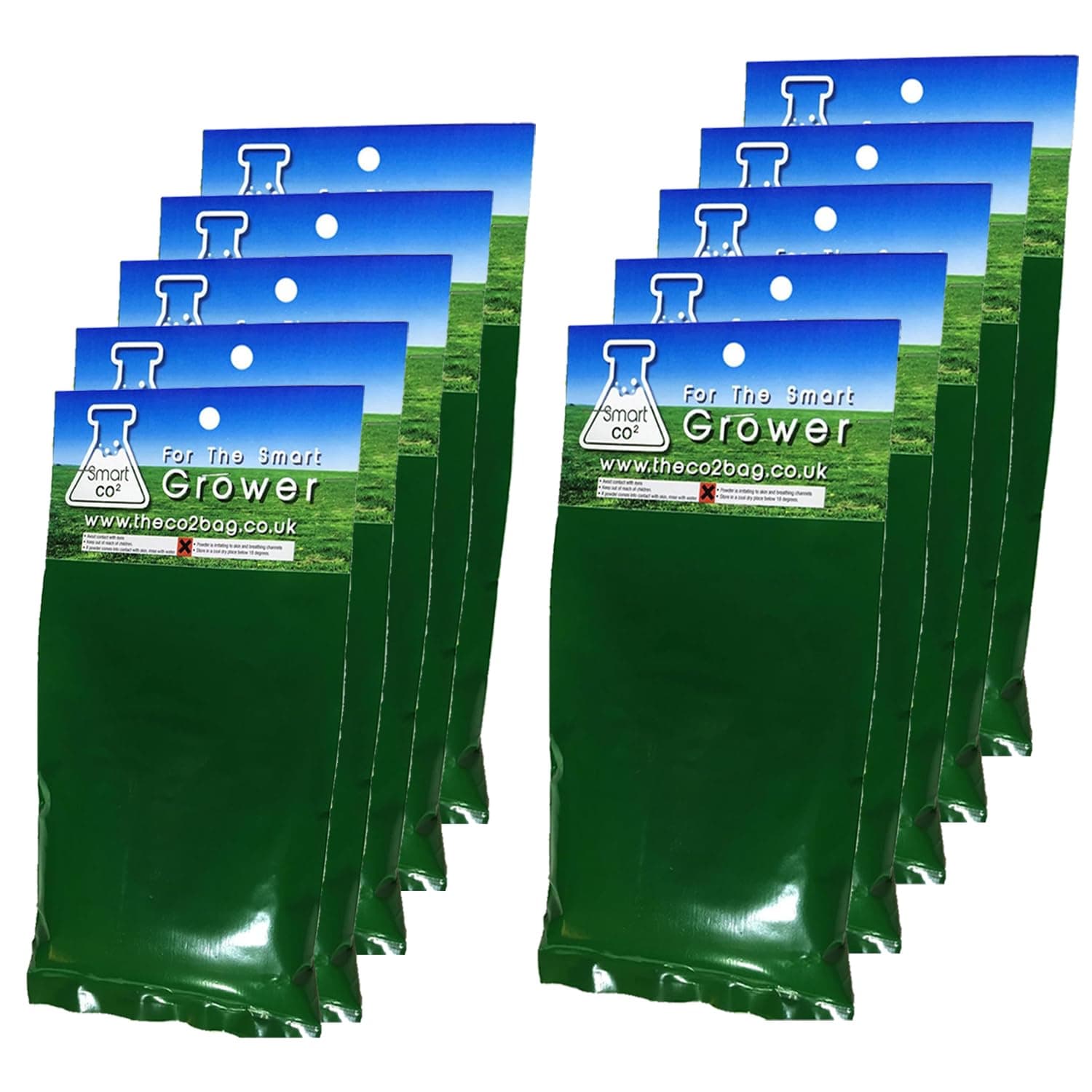 Pack of 10 CO2 Exhale Grow Bags Growing Tents Hydroponics Carbon Dioxide Large Yields 5-15 m2 Area