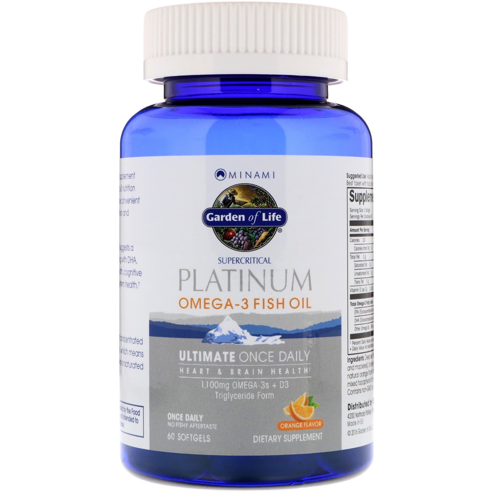 MorEPA Platinum, Plus Vitamin D3 Supercritical Omega 3 Fish Oil, Orange, 90 Softgels