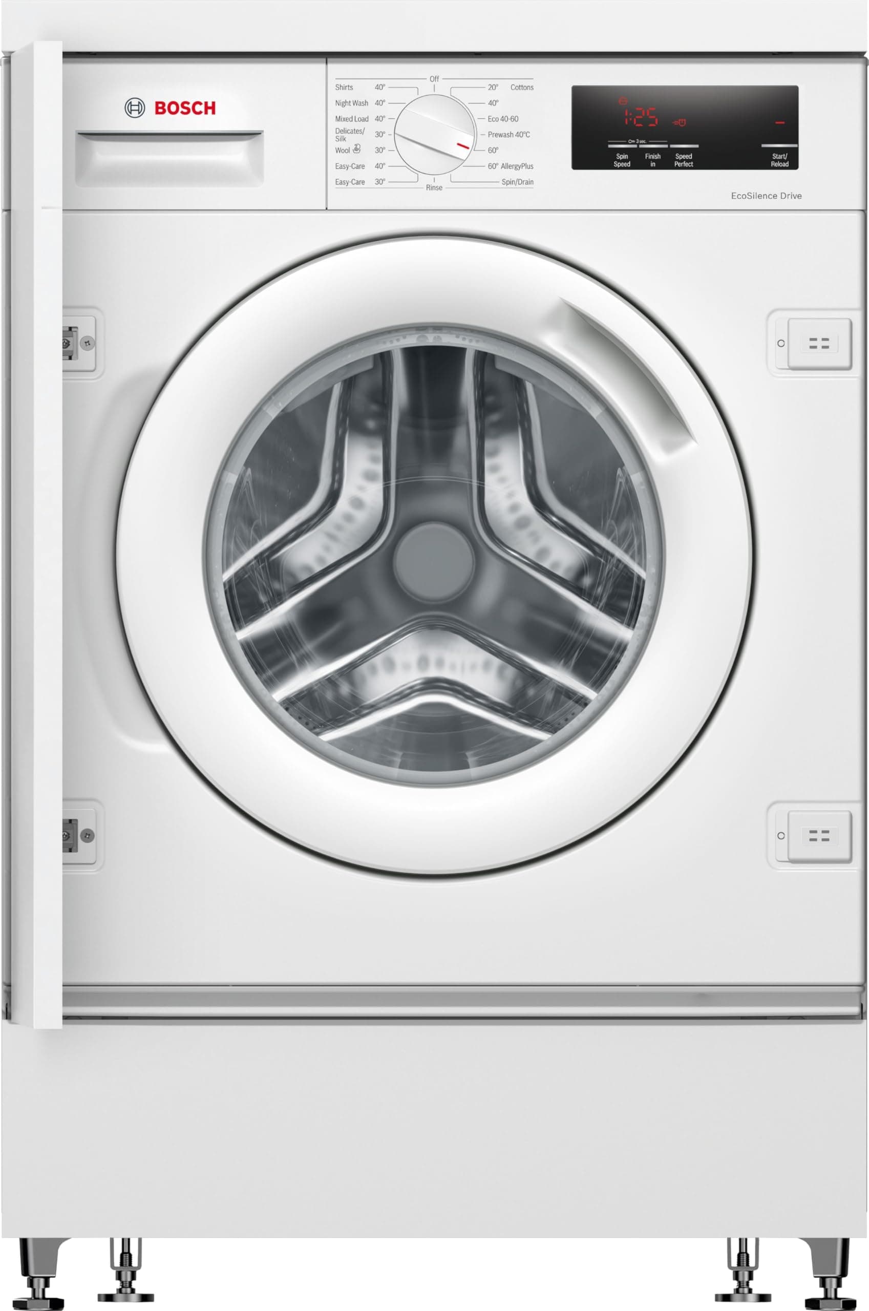 Home & Kitchen Appliances Bosch WIW28502GB Built in Washing Machine with 8kg Capacity, 5 Year Warranty (T&Cs apply), SpeedPerfect, ActiveWater Plus, EcoSilence Drive, 1400rpm, White, Serie 8