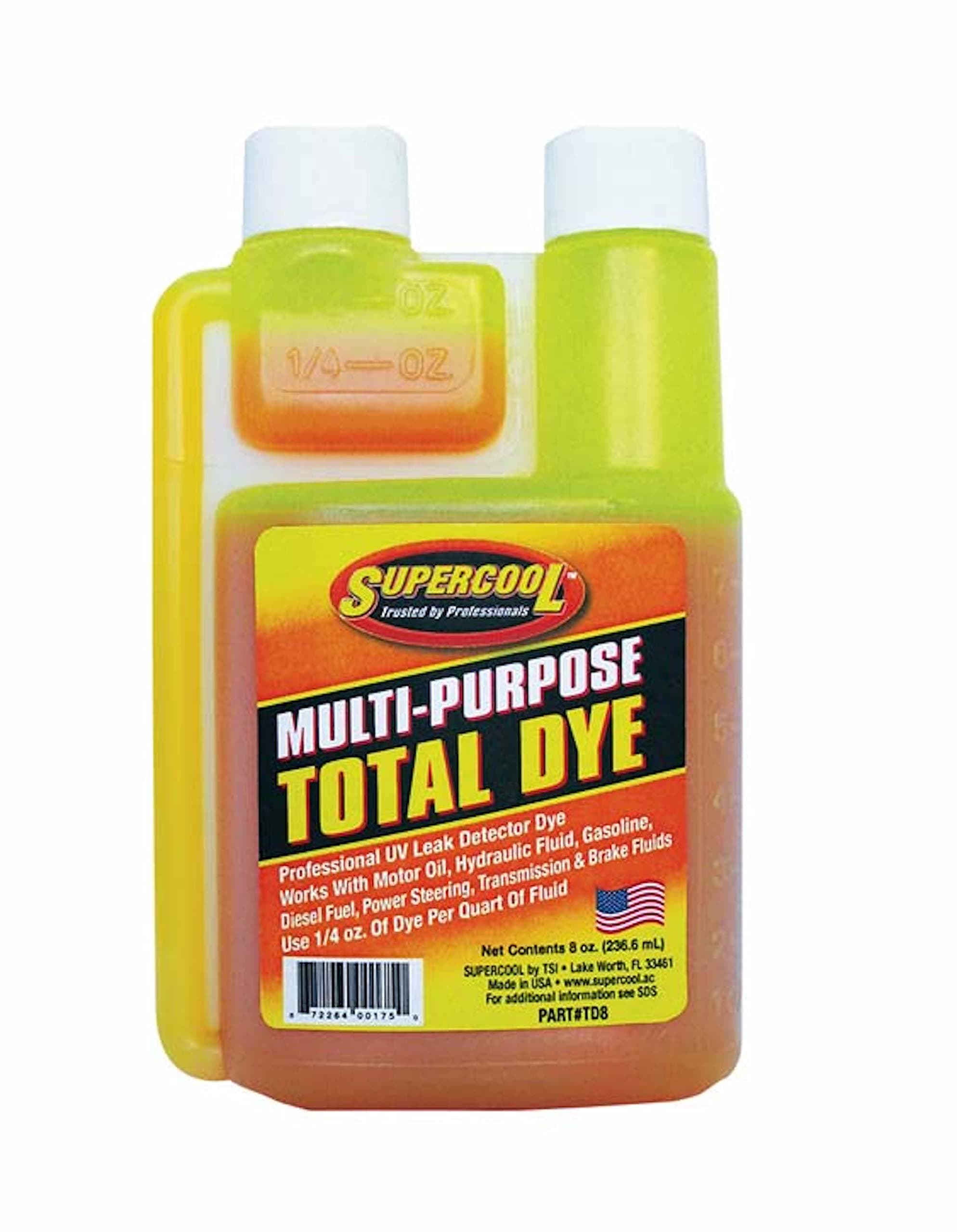 TSI Supercool TD8 Total Dye, 8 oz (Self Measure Bottle)