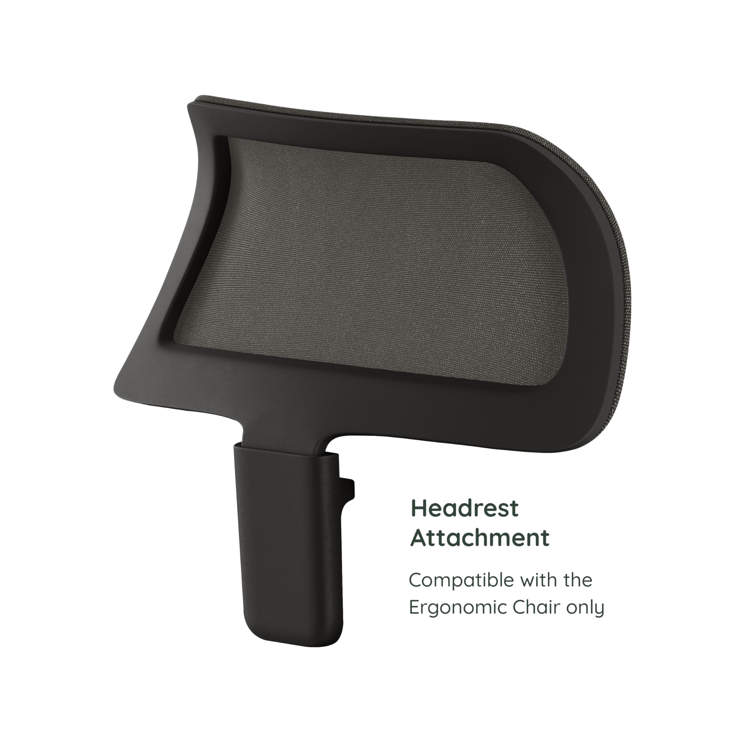 Branch Adjustable Ergonomic Headrest Attachment - Only Compatible Ergonomic Chair - Experience Optimal Comfort and Support - All Black