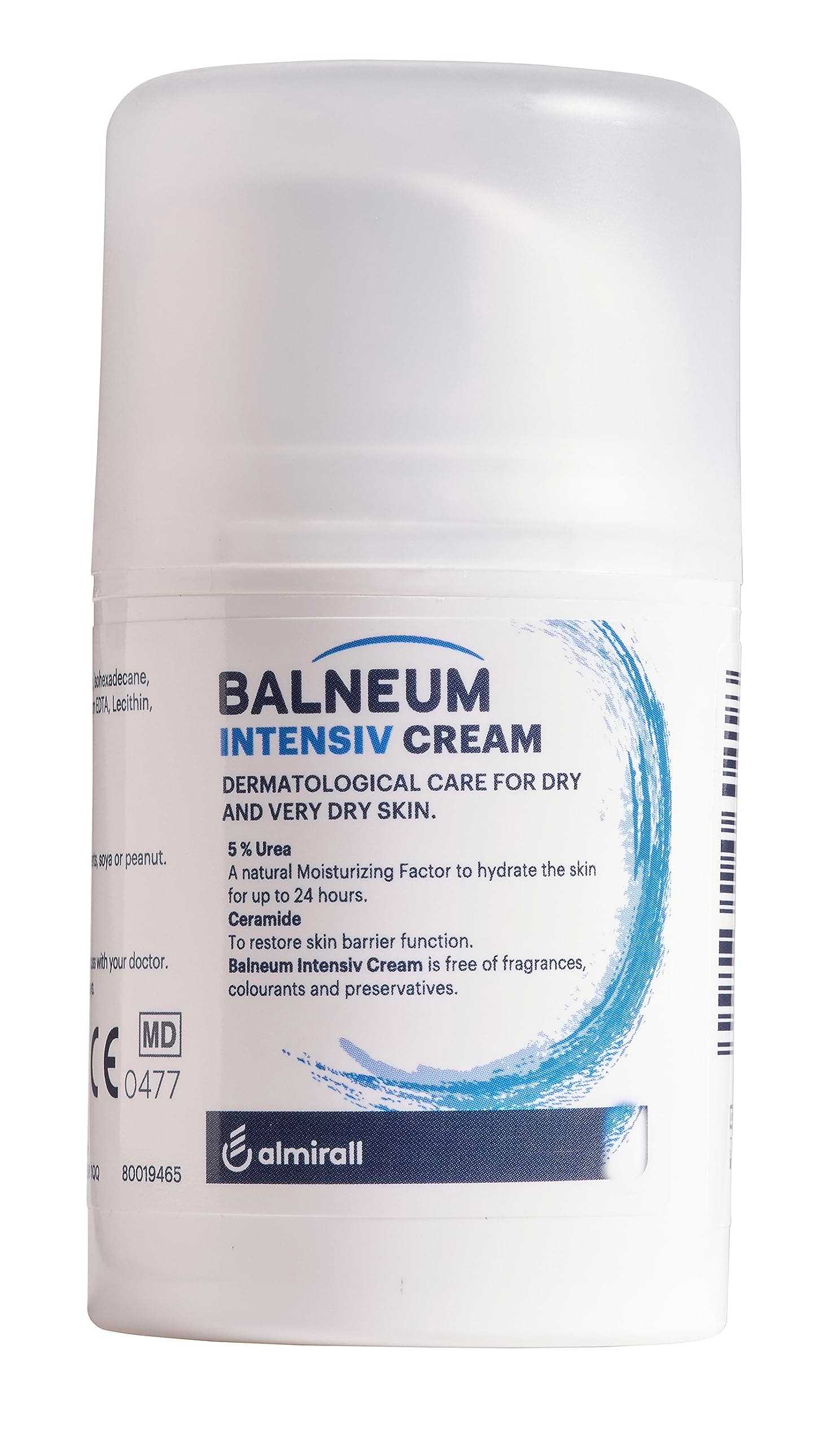 Balneum Intensiv Cream - Daily Moisturising Body Cream for Very Dry Skin and Dry Skin Conditions, Fragrance-Free & Preservative-Free Moisturiser, Intensive Hydration, 50g