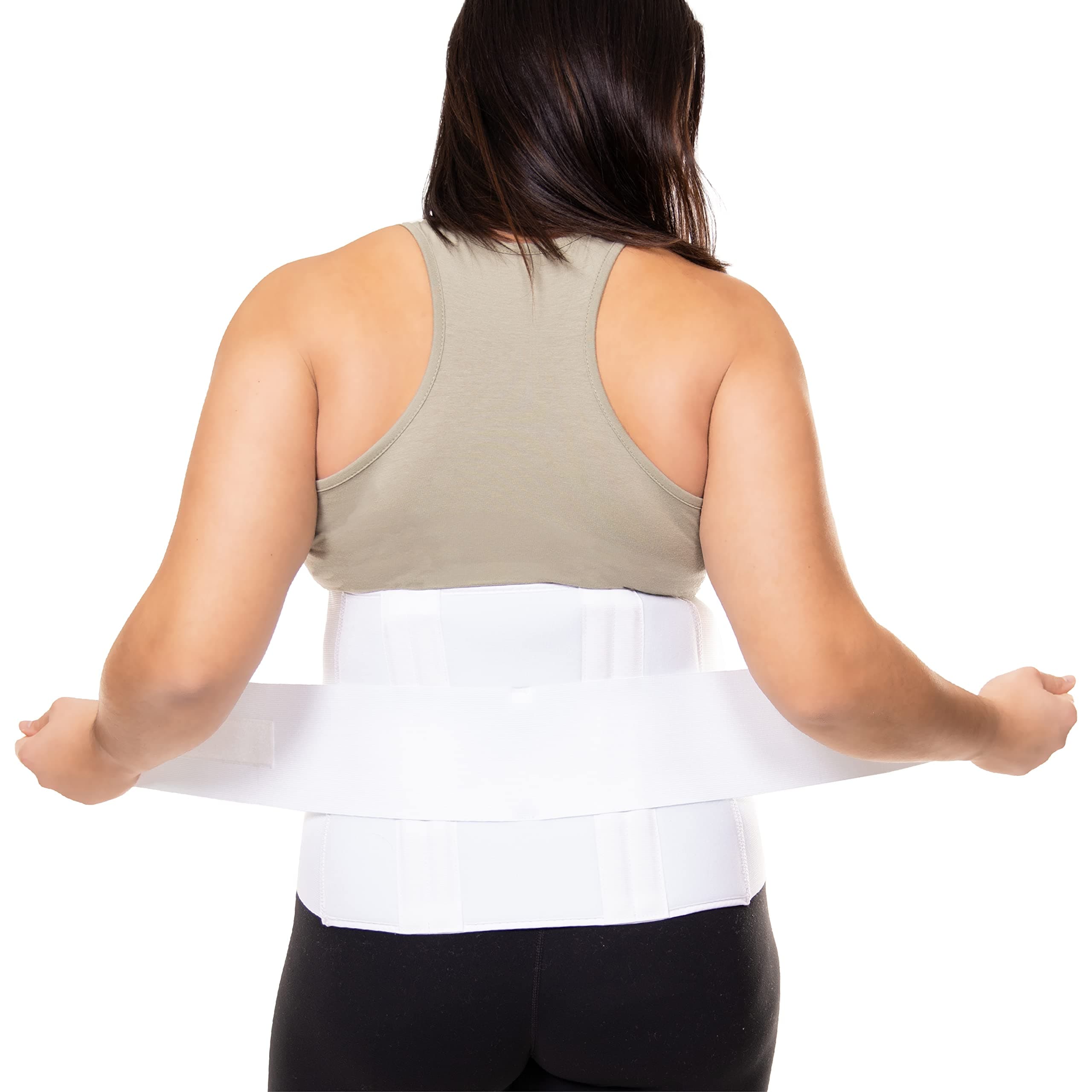 Plus Size 4XL Bariatric Back Brace | XXXXL Big & Tall Lumbar Support Girdle for Obesity Lower Back Pain in Extra Large, Heavy or Overweight Men and Women (Fits 60"-68" Hips)