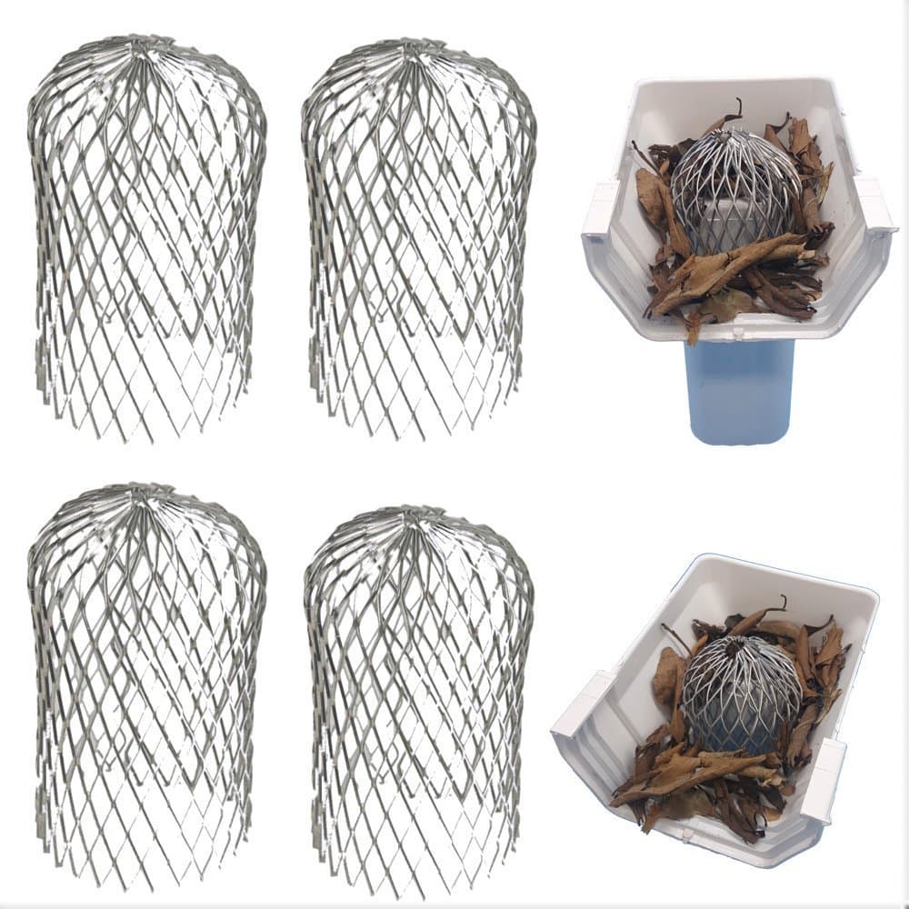 MasscaGutter Guard 3 Inch Expand Aluminum Filter Strainer. Stops Blockage Leaves Debris. Pack Of 4. Multicolored 002