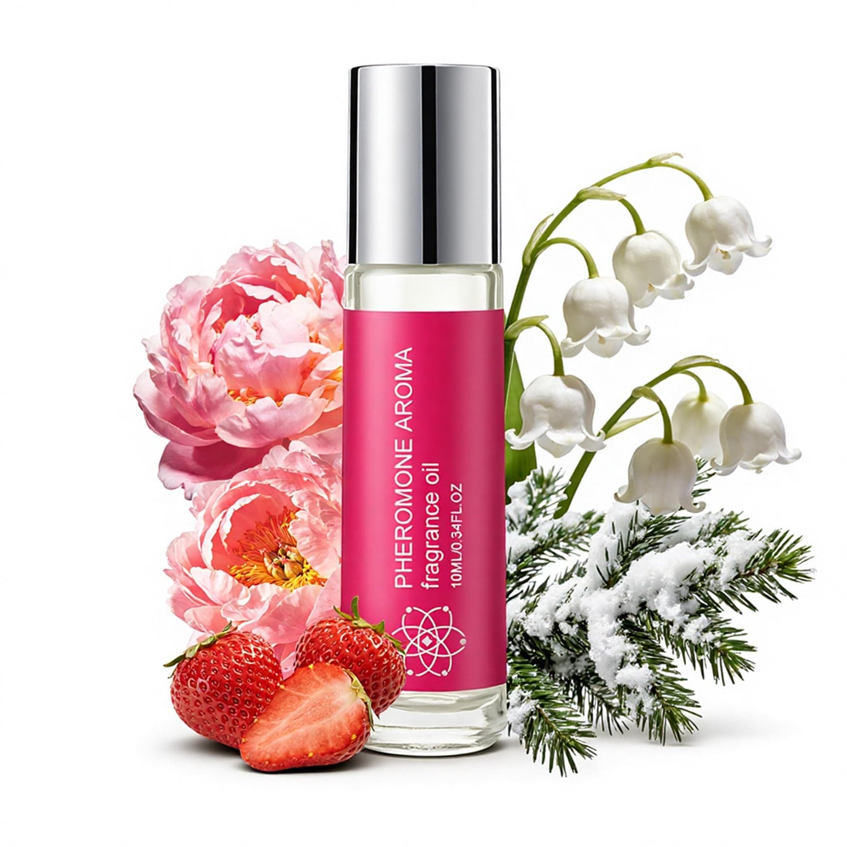 Roll-On Pheromone Perfume for Women, rollerball perfume, travel perfume, clean perfume Long-Lasting Pheromone-Infused Essential Oil - 0.34 fl.oz (10mL)