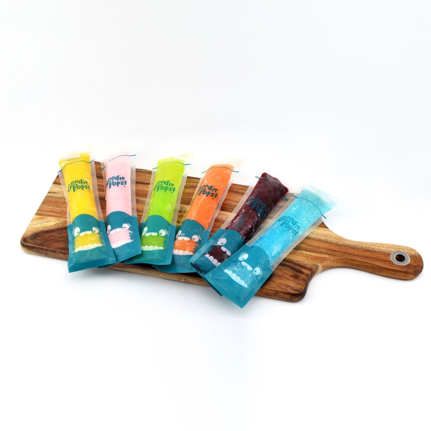 Popsicle Ice Pop Molds by Goodie Pops - 50 PACK - Ice Candy Freezer Bags with Zip Lock for Frozen Healthy Homemade Ice Lolly Pouches for Kids