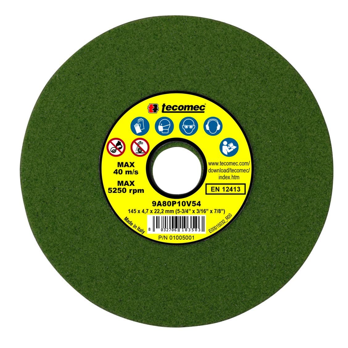 01005001 5-3/4" Grinding Wheel, Green
