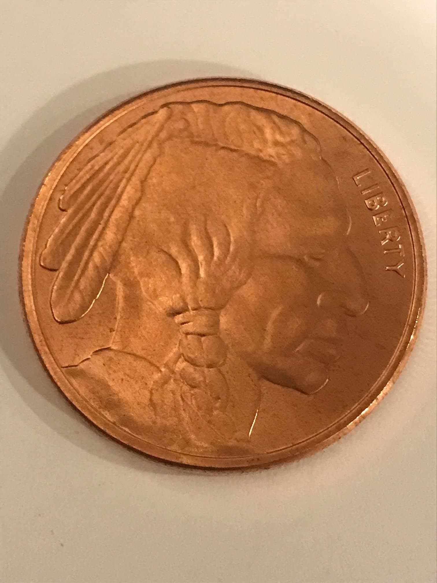 1 oz Uncirculated .999 Fine Copper Buffalo Bullion Coin Rounds