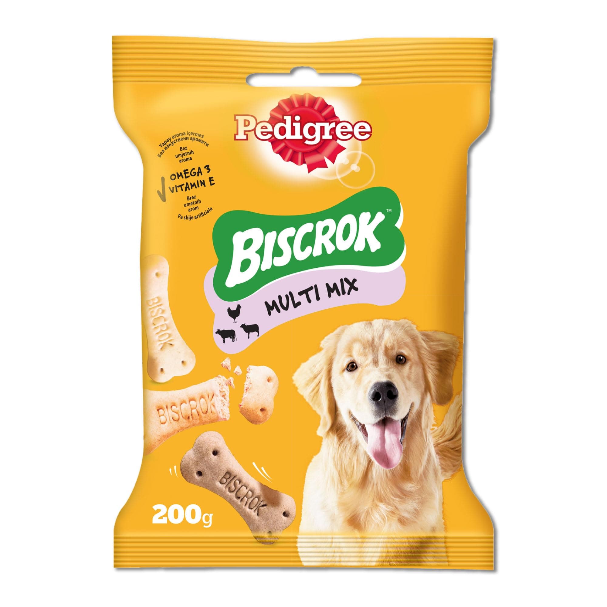 Dog Treats, Biscrok Multi Mix Dog Treat with Chicken, Beef, and Lamb Flavour, 200g, Bowls of Goodness, Treats for Dogs Developed by Veterinarians