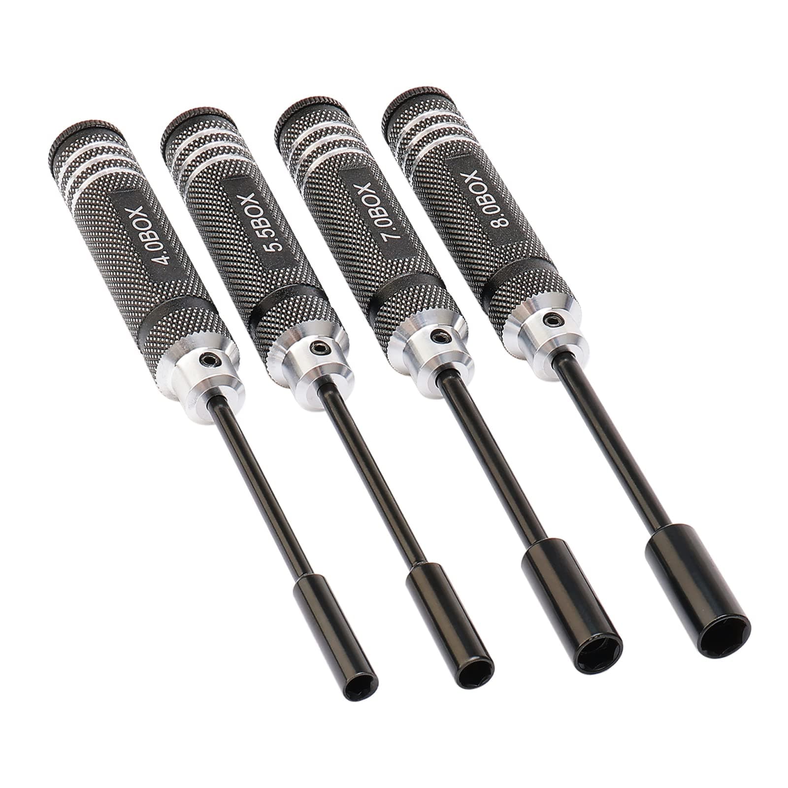4Pcs Nut Driver Set RC Repair Tools 4.0 5.5 7.0 8.0mm Hex Nut Driver for RC Models Car Boat Airplane