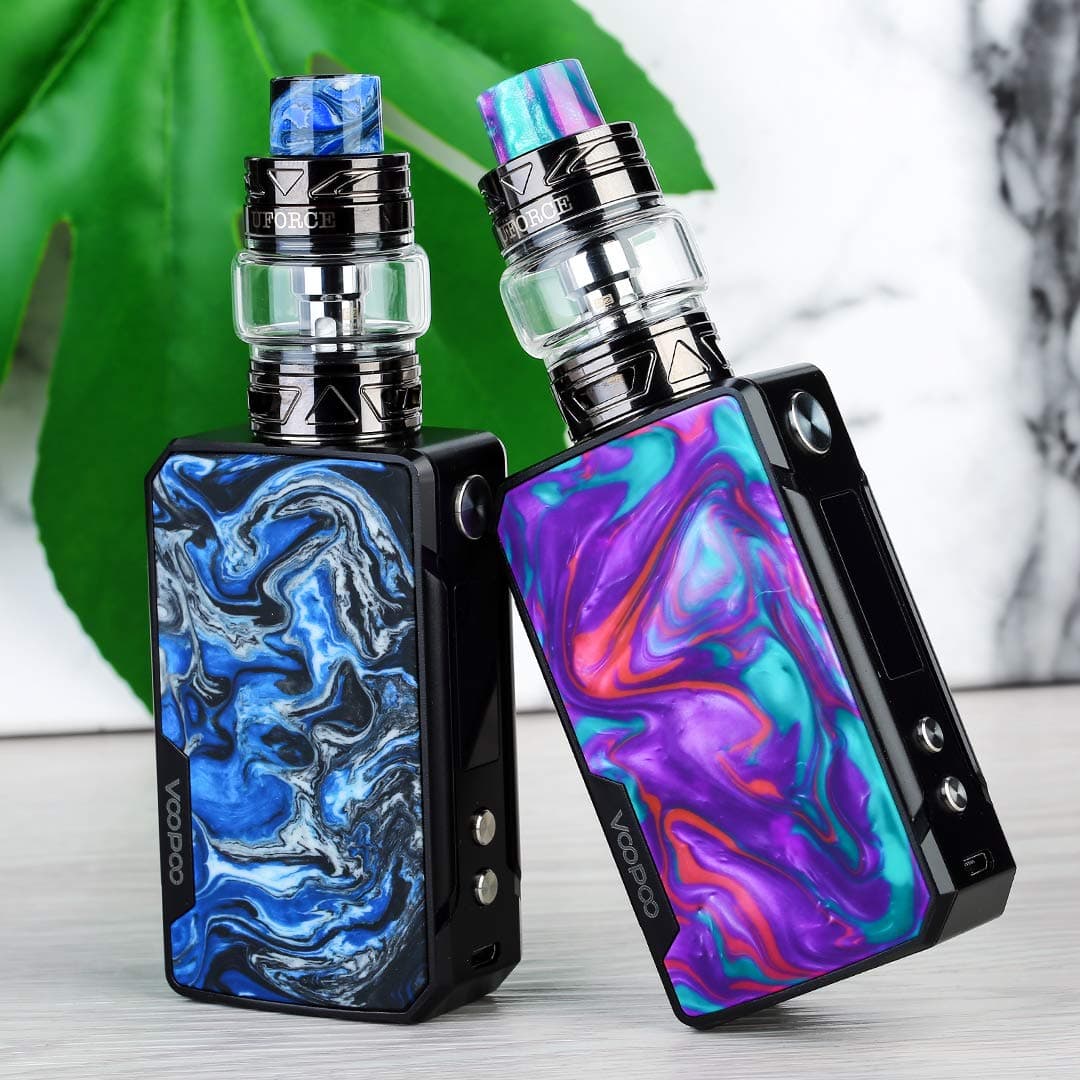 Drag Mini 117W TC Kit with Drag Mini MOD Inbuilt 4400mAh Battery+UFORCE T2 Tank, Electronic Cigarette Adopts Gene.FIT Chip with Vapeonly Bag No Nicotine, No E Liquid (B-Purple)