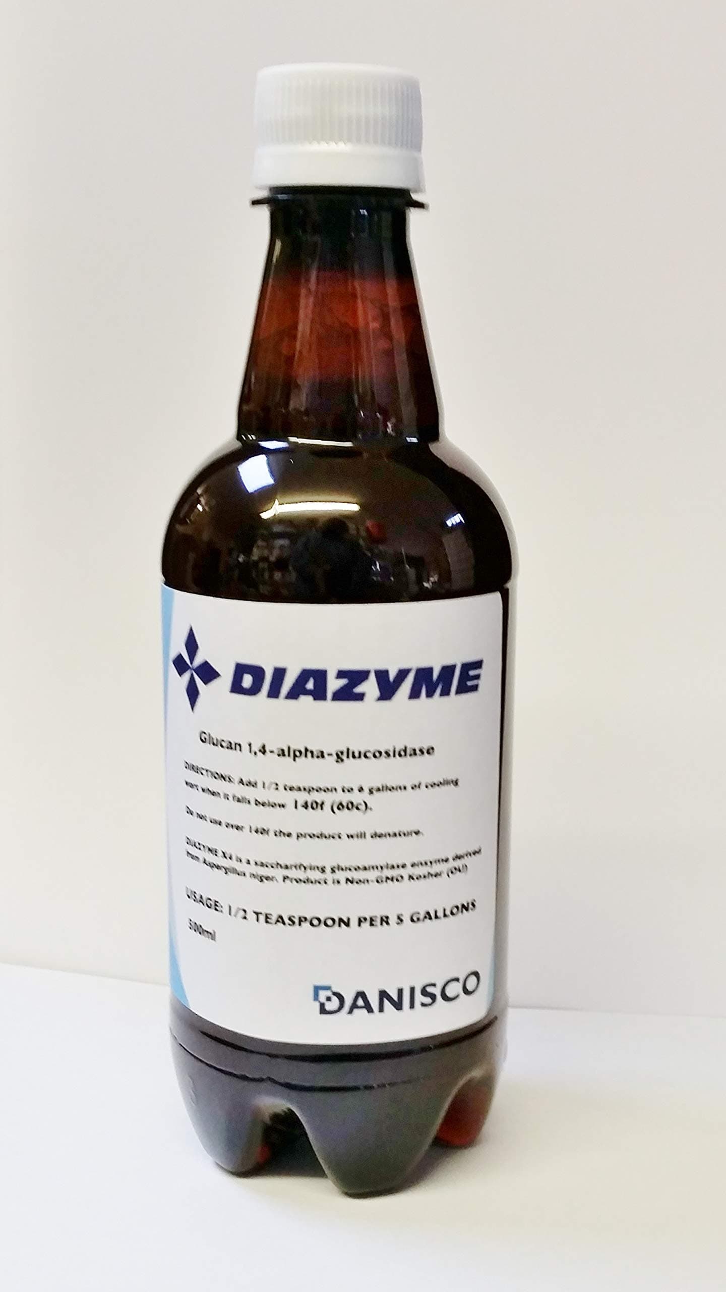 GLUCOAMYLASE AMYLASE ENZYME DIAZYME X4 AGGRESSIVE LIQUID CONVERTS ALL STARCH TO SUGAR IN WORT AND MASH REPLACES CONVERTASE AG300L