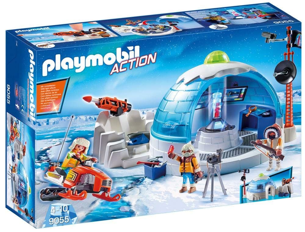 PlayMOBIL 9055 Arctic Expedition Headquarters, Fun Imaginative Role-Play, PlaySets Suitable for Children Ages 4+