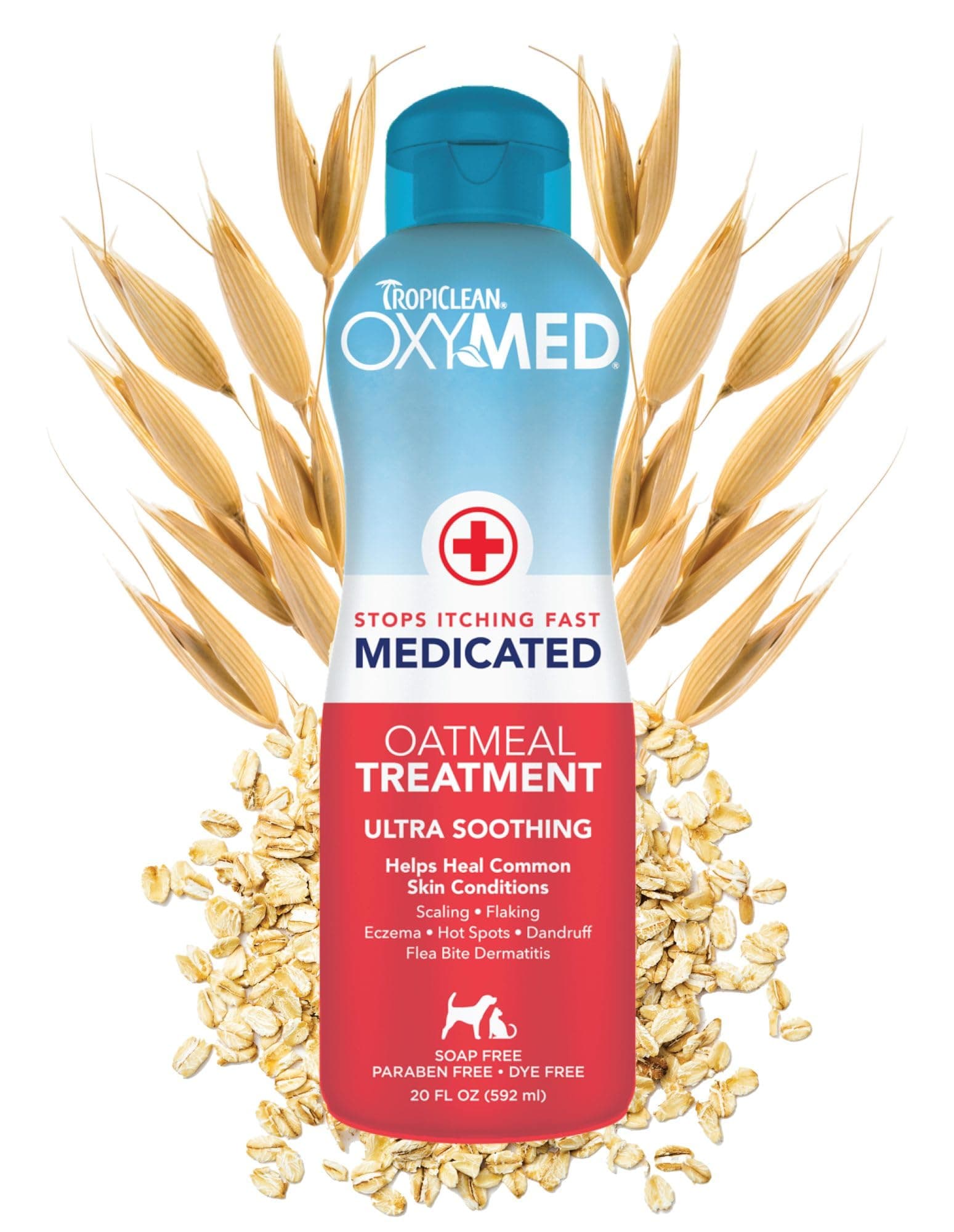 Oxymed Medicated Cat & Dog Conditioner For Itchy Skin | Skin Soothing Oatmeal Conditioner For Dogs & Cats | 20 oz