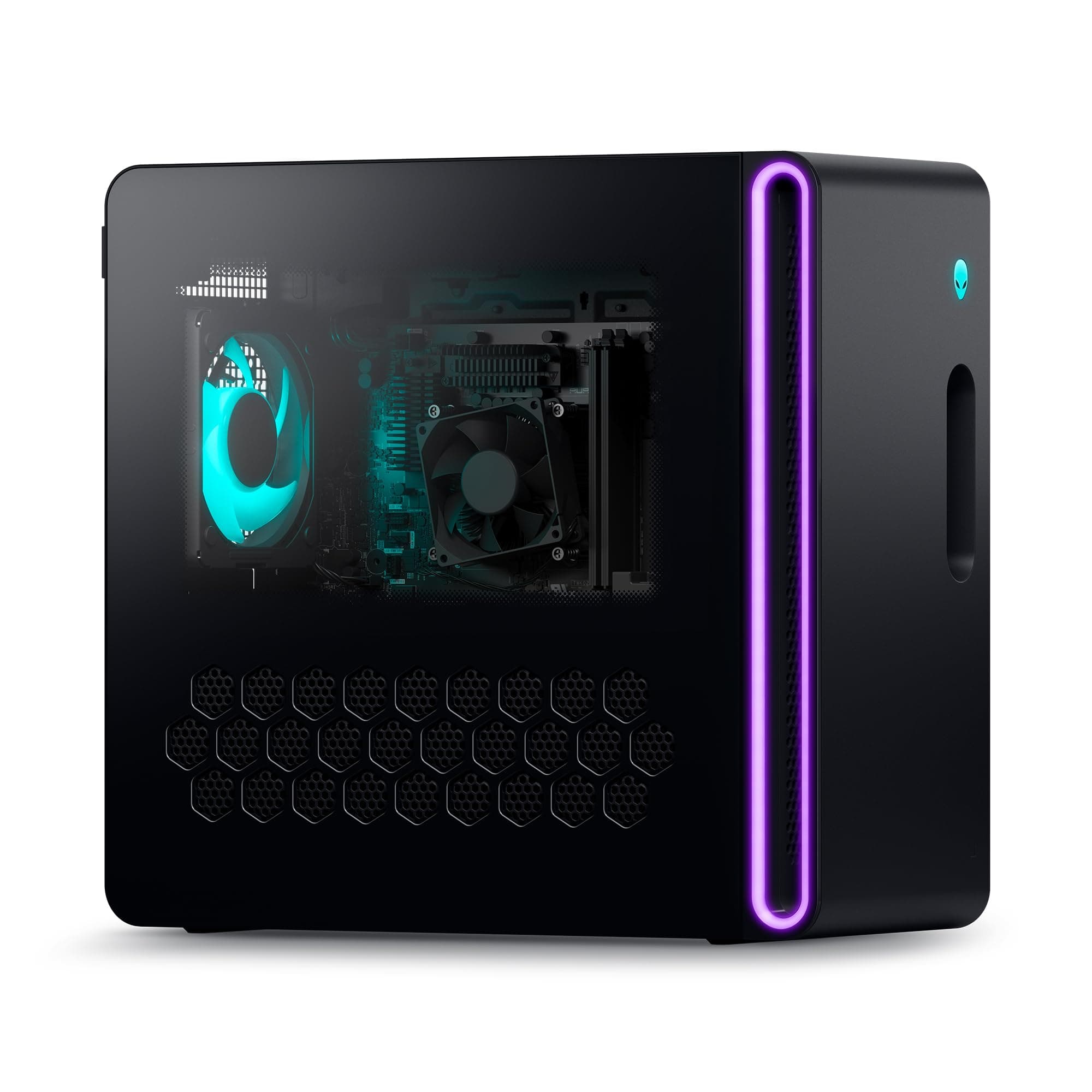 Alienware Aurora R16 Gaming Desktop - Intel Core i7-13700F, 16GB DDR5 RAM, 512GB SSD + 1TB HDD, NVIDIA GeForce RTX 4060 8GB GDDR6 Graphics, Windows 11 Home 1 Year Premium Support - Basalt Black