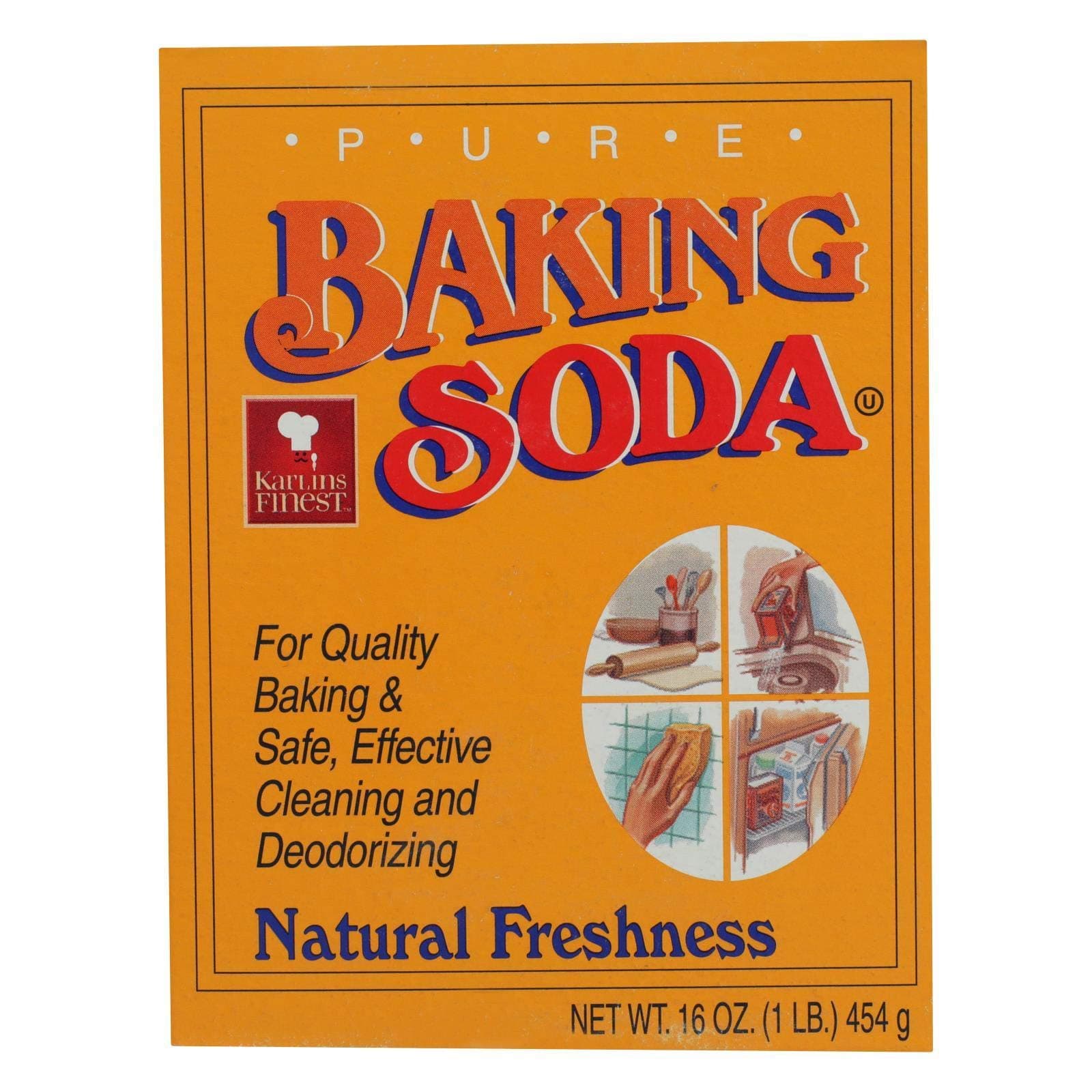 Karlin Pure Baking Soda, 16-Ounce (Pack of 24)24