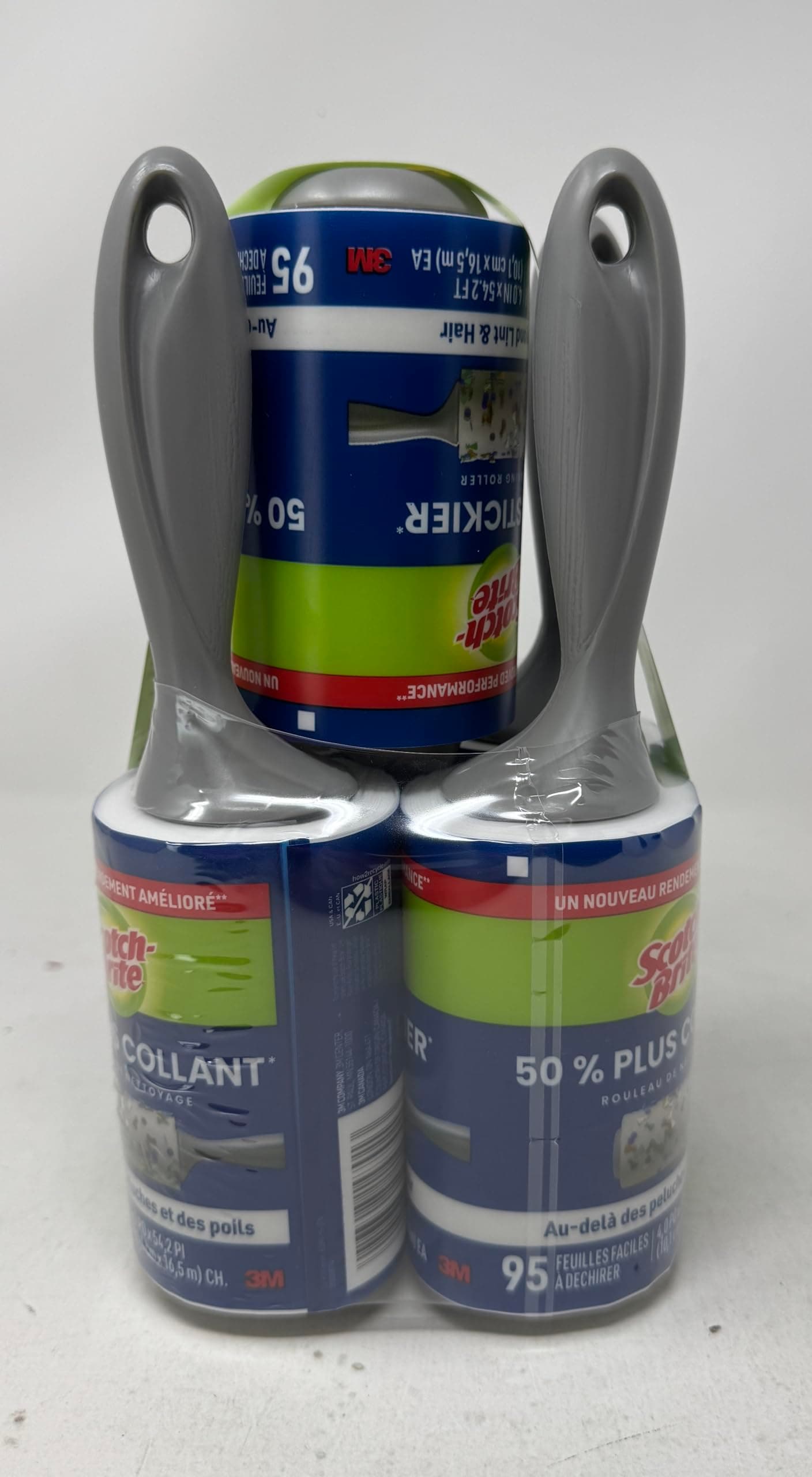 Scotch-Brite Scotch Brite 3M Lint Roller 50% Sticker 5 Pk/95 Sheets (Net Sheet 475), 475Count