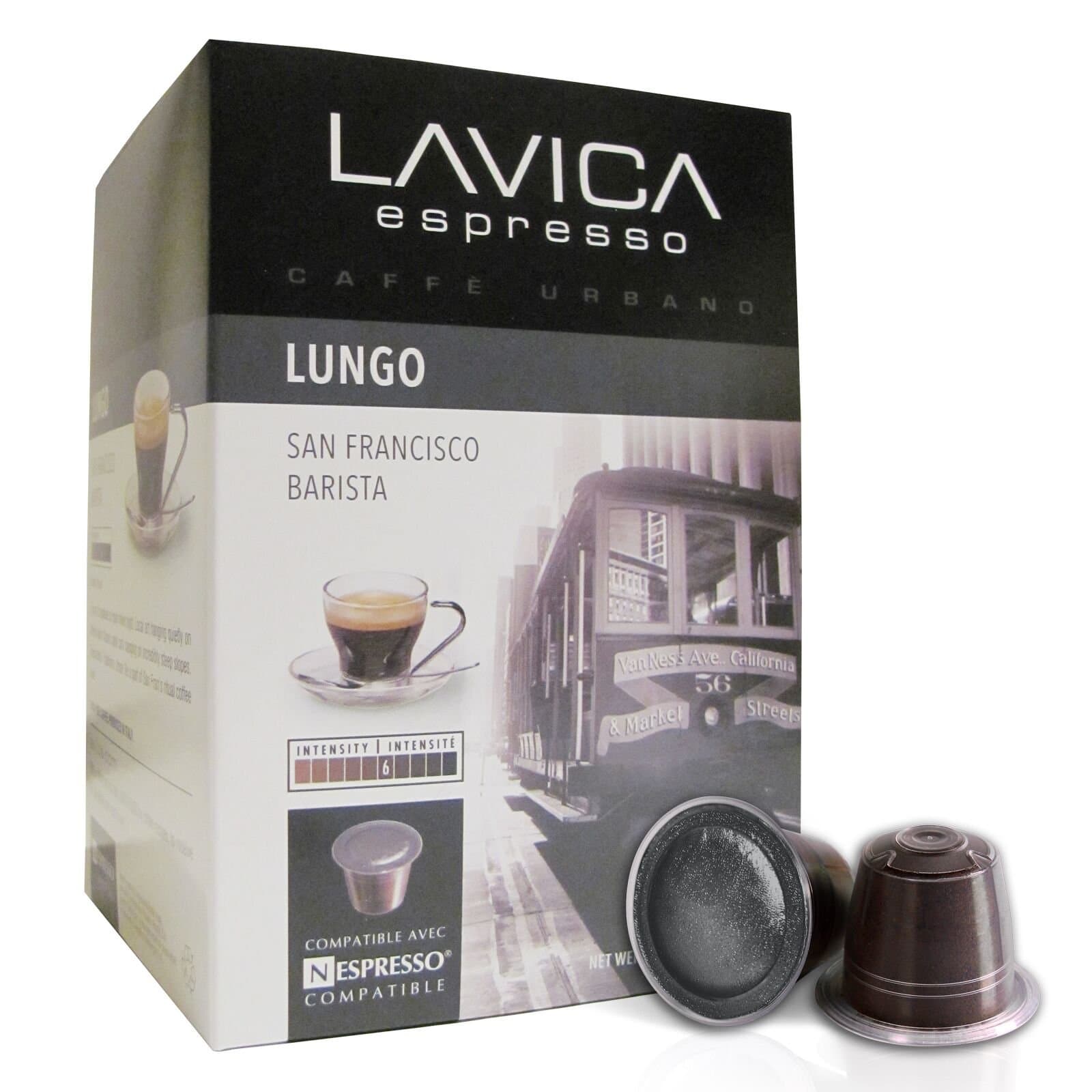 LUNGO ESPRESSO (120 capsules) Lavica Dark Roast Nespresso Compatible Coffee Capsules