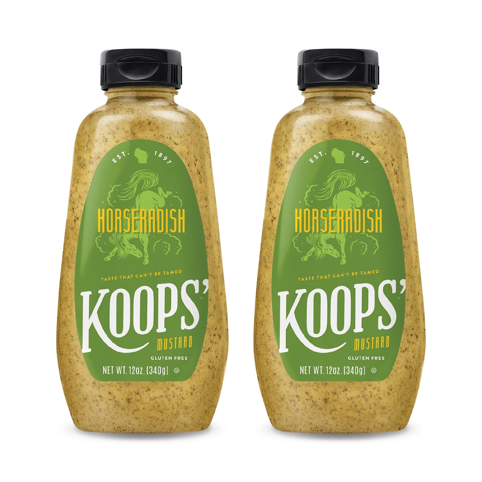 Koops Mustard Horseradish 12 Oz (Pack of 2)