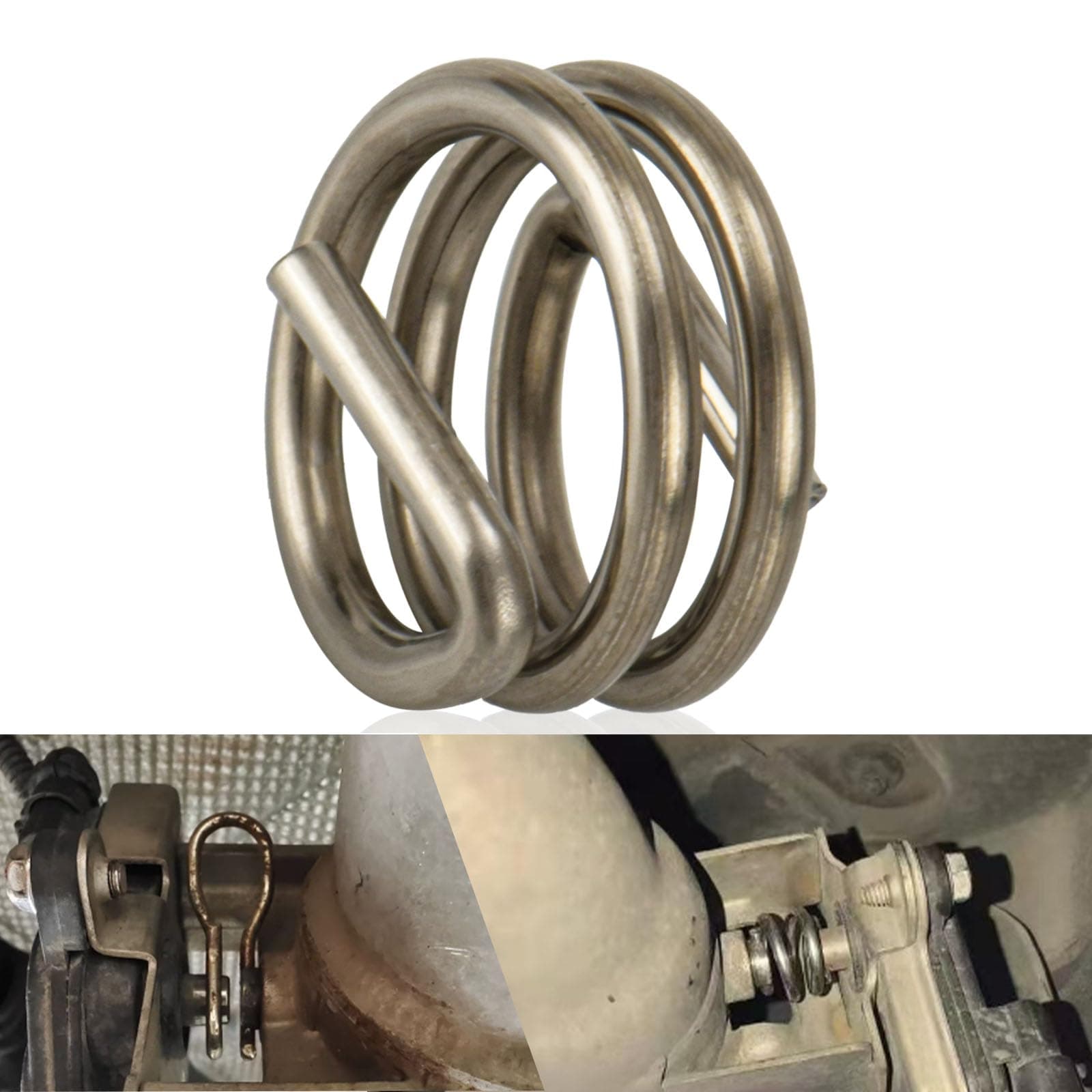 Improved Exhaust Flap Control Valve Actuator Clip Spring type enhanced type clip fixing rod for BMW 1, 2, 3, 4, 5, 6, 7 series, X5, X6,I8 Replace#: 18307620323,304 stainless steel material