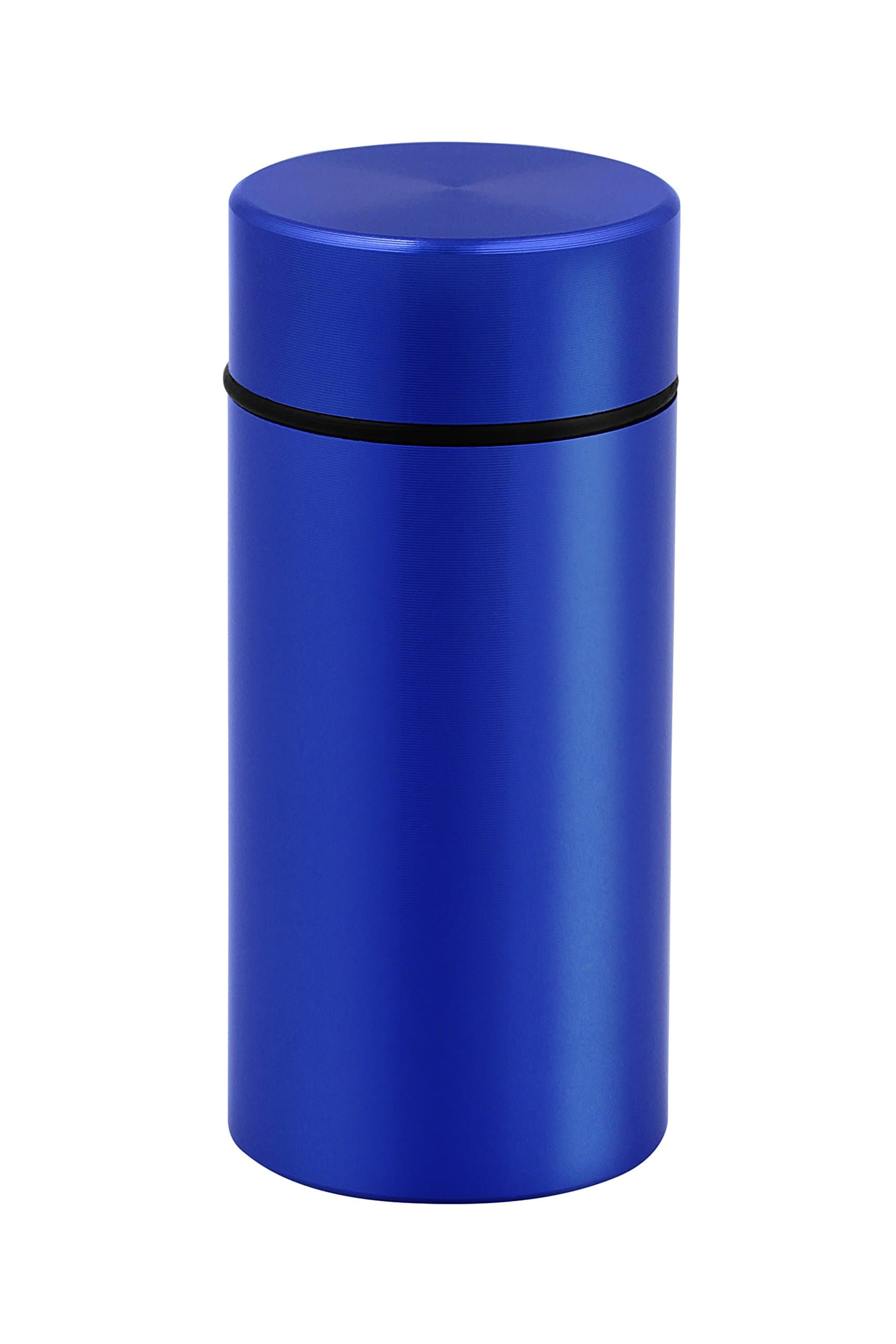 Stash Jar - Smell Proof Discreet Aluminum Storage Container with Airtight Seal (Sapphire Blue)