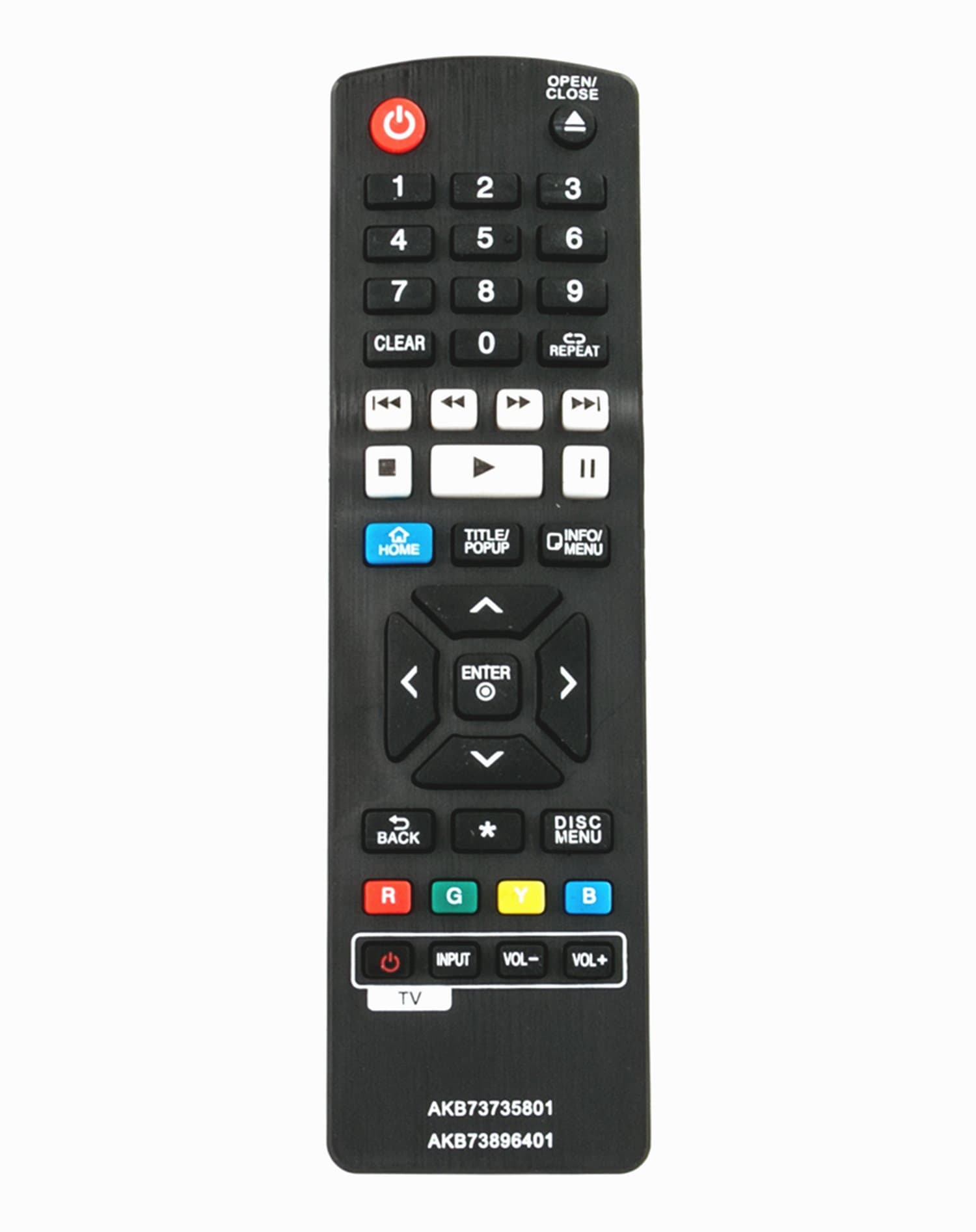 AKB73735801 AKB73896401 Replaced Remote fit for LG Blu-ray Disc Player BP330 BP530 BP540 BPM54 BP735 BP735B BP135 BP300 BP335W BP340 BP155 BP335W BP350 BPM35 BP550 UP970