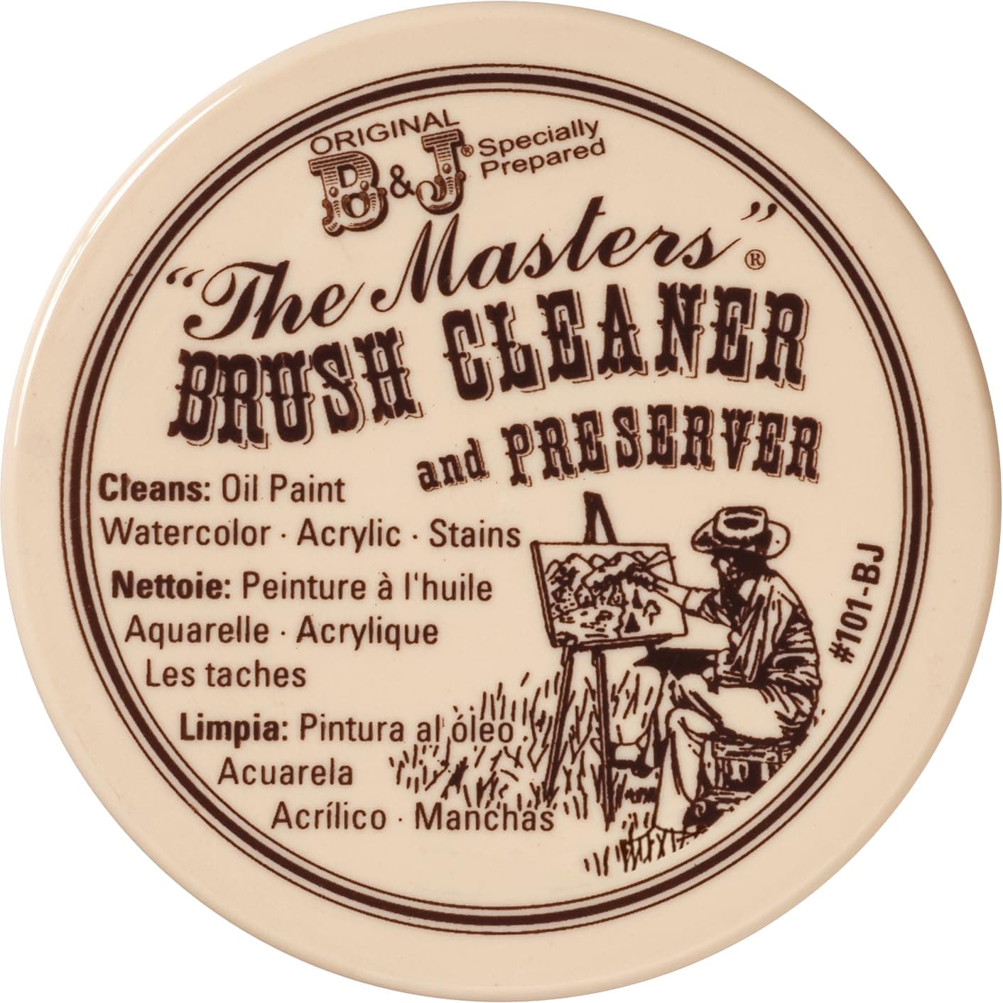 GENERAL'S The Masters Brush Cleaner and Preserver – Non-Toxic – Cleans & Restores Art Paint Brushes – Removes Acrylic, Oil & Watercolor Paint – 2.5 oz