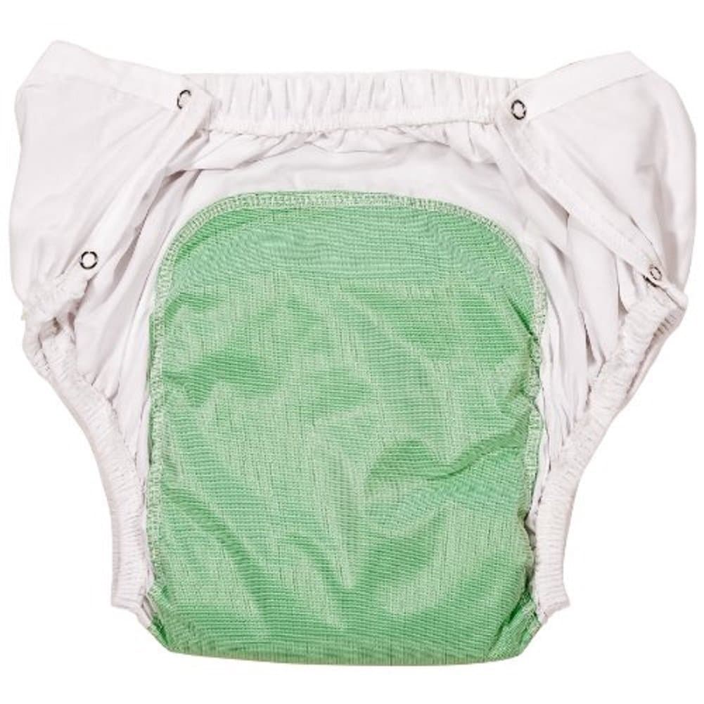 Reusable Washable Incontinence Adult Diaper Brief with Snap (Medium)