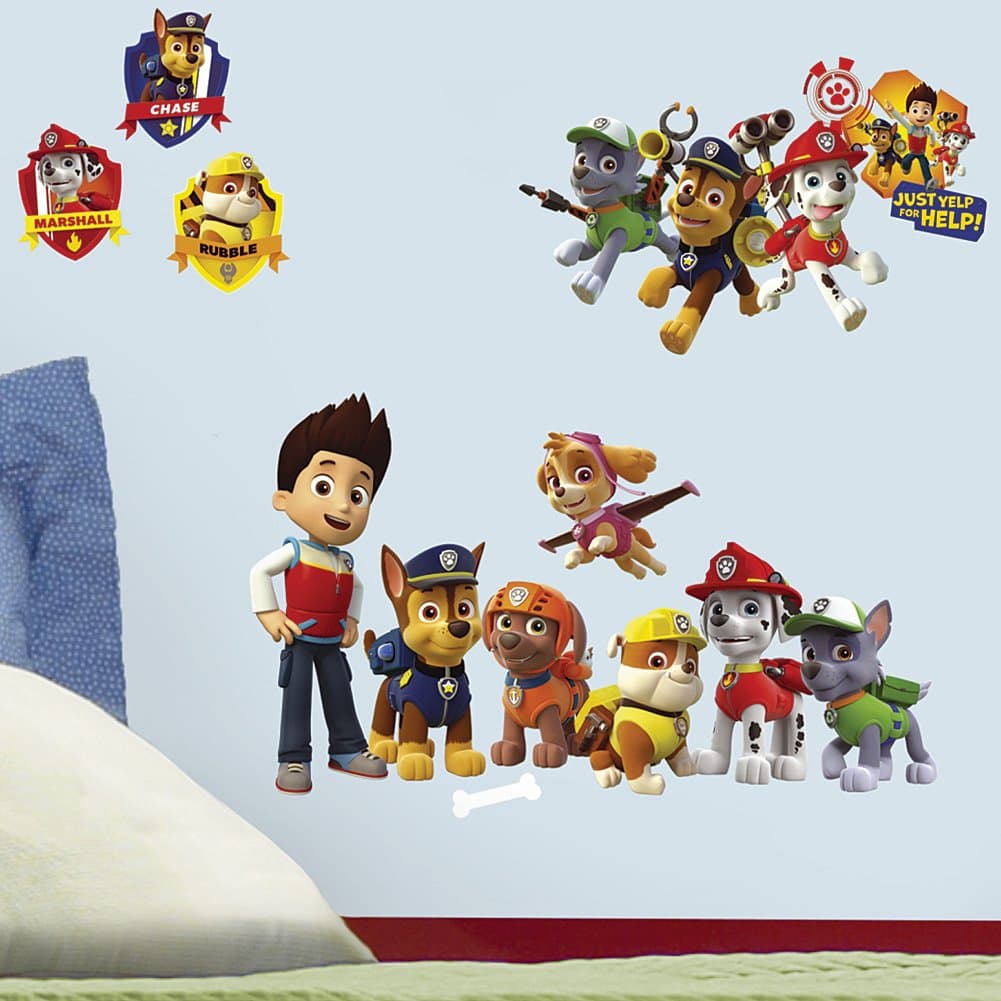 Roommates Rmk2640Scs Paw Patrol Peel And Stick Wall Decals