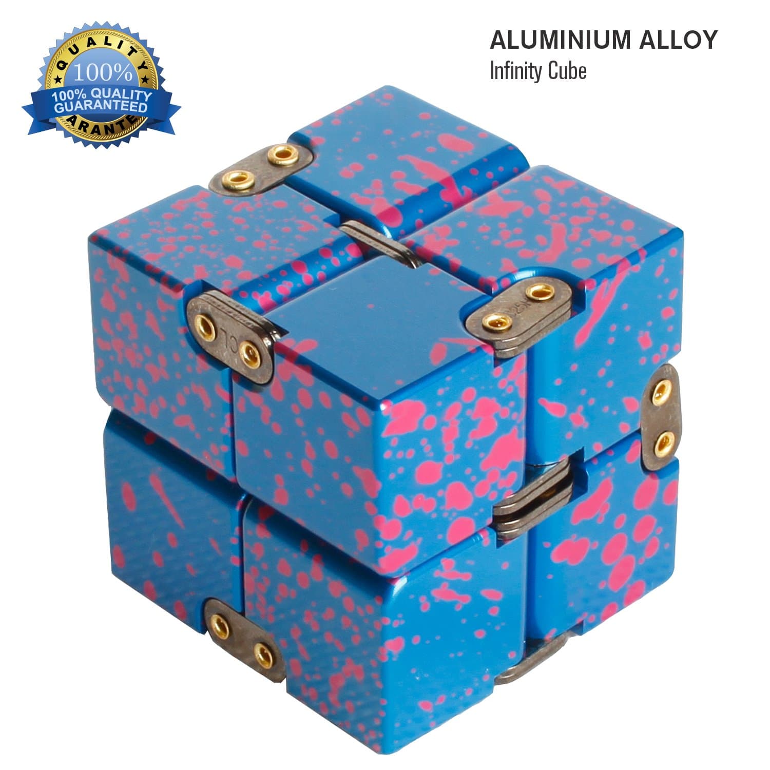 Zoejoy Aluminum Alloy Infinity Cubes Fidgets Toys,Office Relaxation,Stress Reduction for ADD,ADHD,Anxiety, Austism Adults & Kids