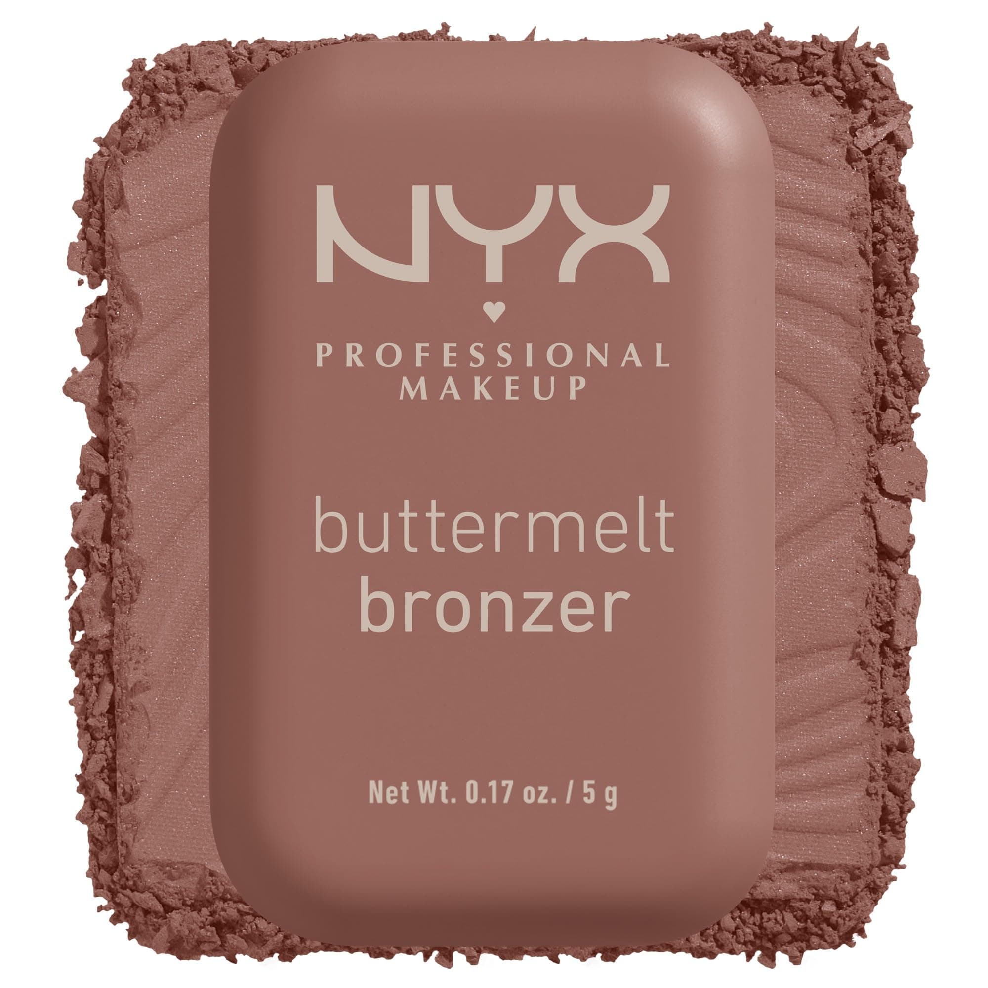 NYX PROFESSIONAL MAKEUP Matte Buttermelt Bronzer, Longwear Face Makeup with Up to 12 Hours of Wear, Vegan Formula - Butta Biscuit (Medium Rosy Warm)
