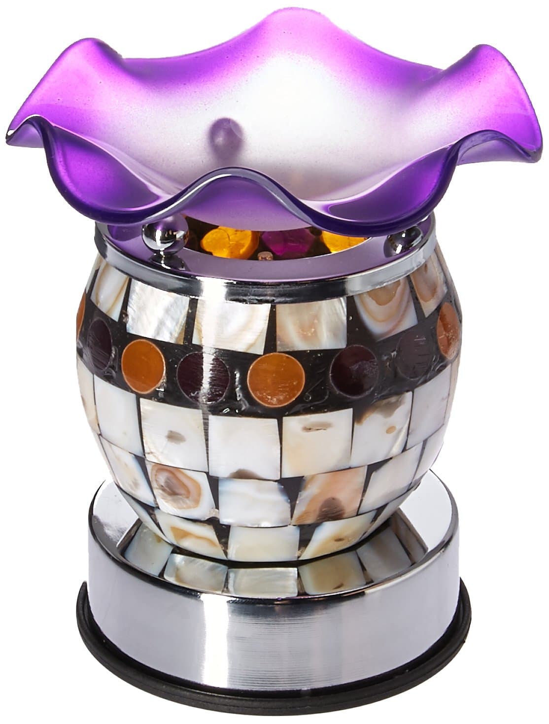 artico SS-A-59675 Electric Oil Burner with Natural Shell, Purple