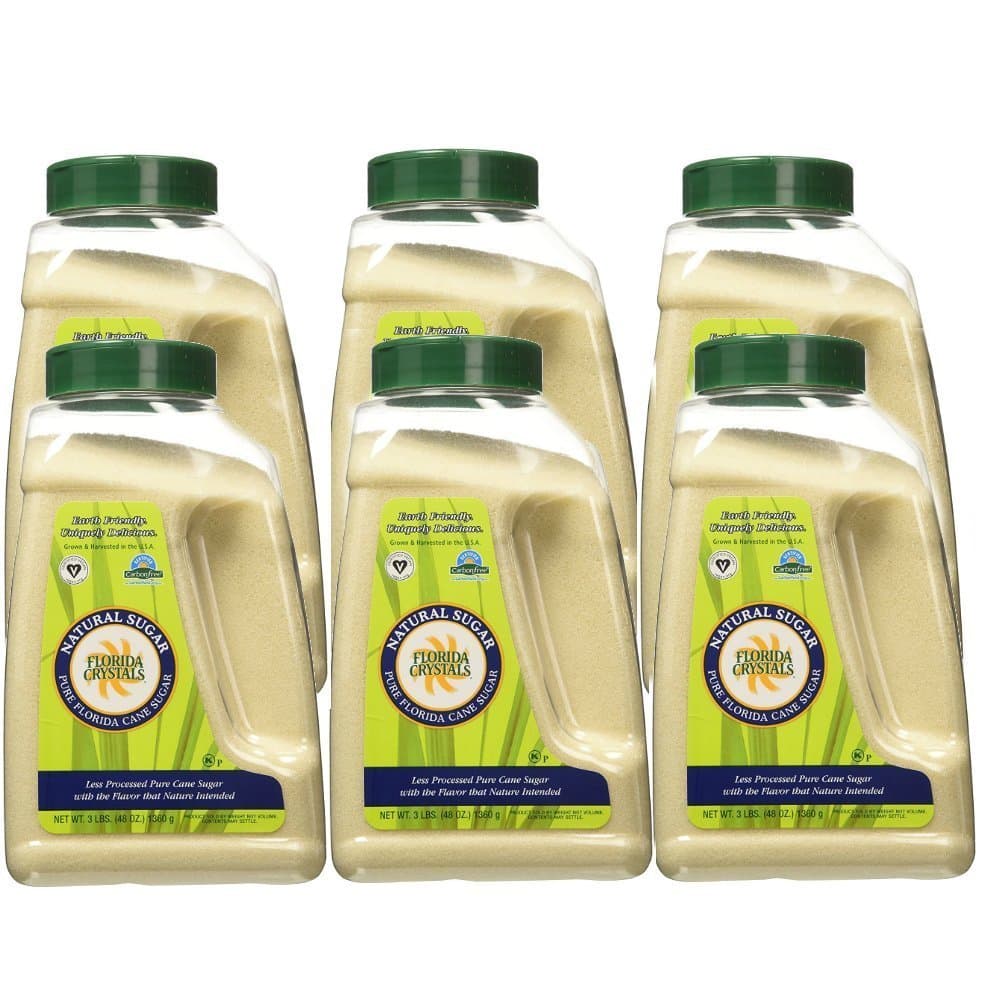 Florida Crystals Natural Cane Sugar, 48 Ounce (Pack of 6)