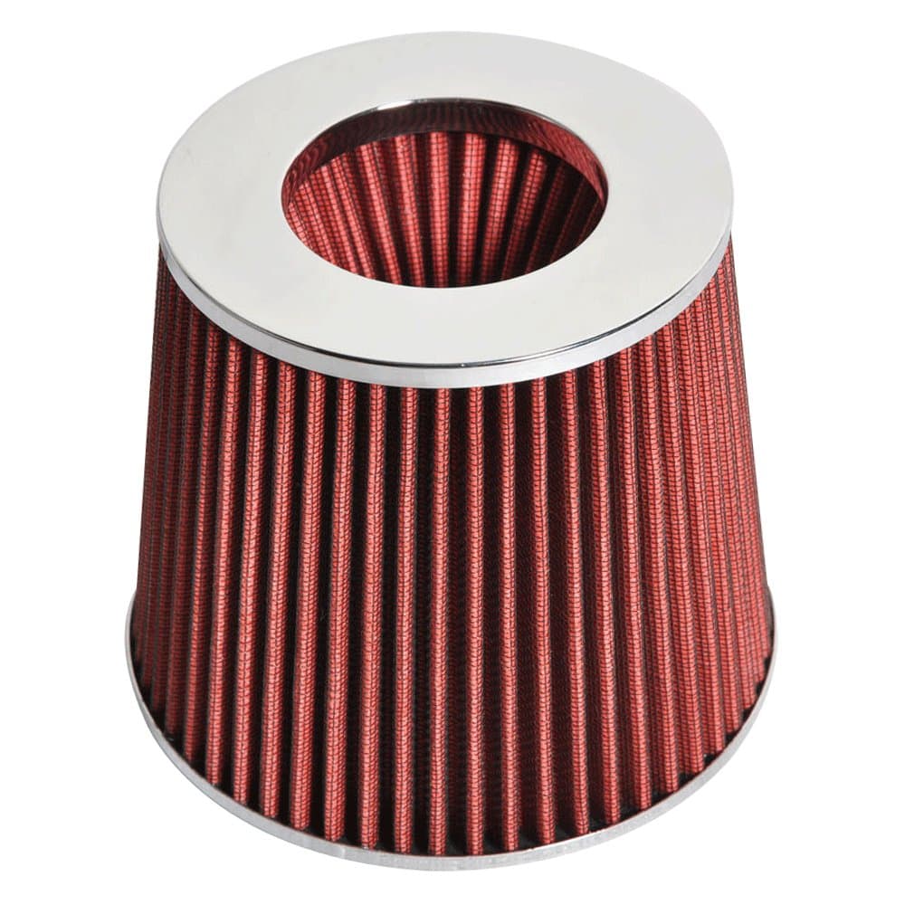 Air Filter Compatible With 1986-1998 Toyota Supra & 1985-2011 Corolla& 1985-2005 Celica & 2001-2012 Prius, KN Type Red 3.5 Cold Air Inlet Filter by IKON MOTORSPORTS, 1987 1988 1989 1990 1991 1992
