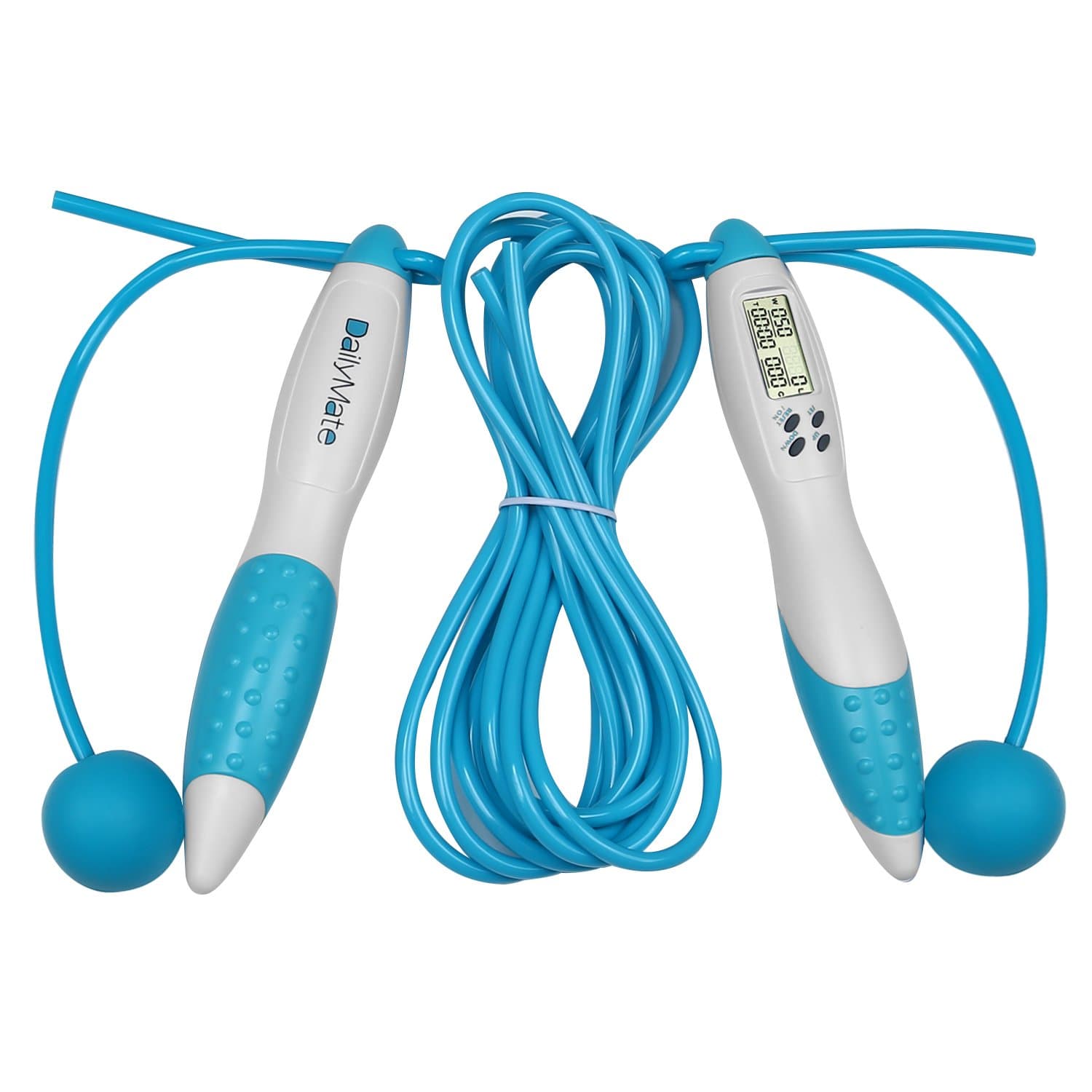 Workout Digital Counter Jump Rope, Dailymate Calories Counter Fitness Jump Rope, Oxygen-Bodybuilding Skipping Rope for Sportsmen, Kids. Great for Indoor and Outdoor Exercise