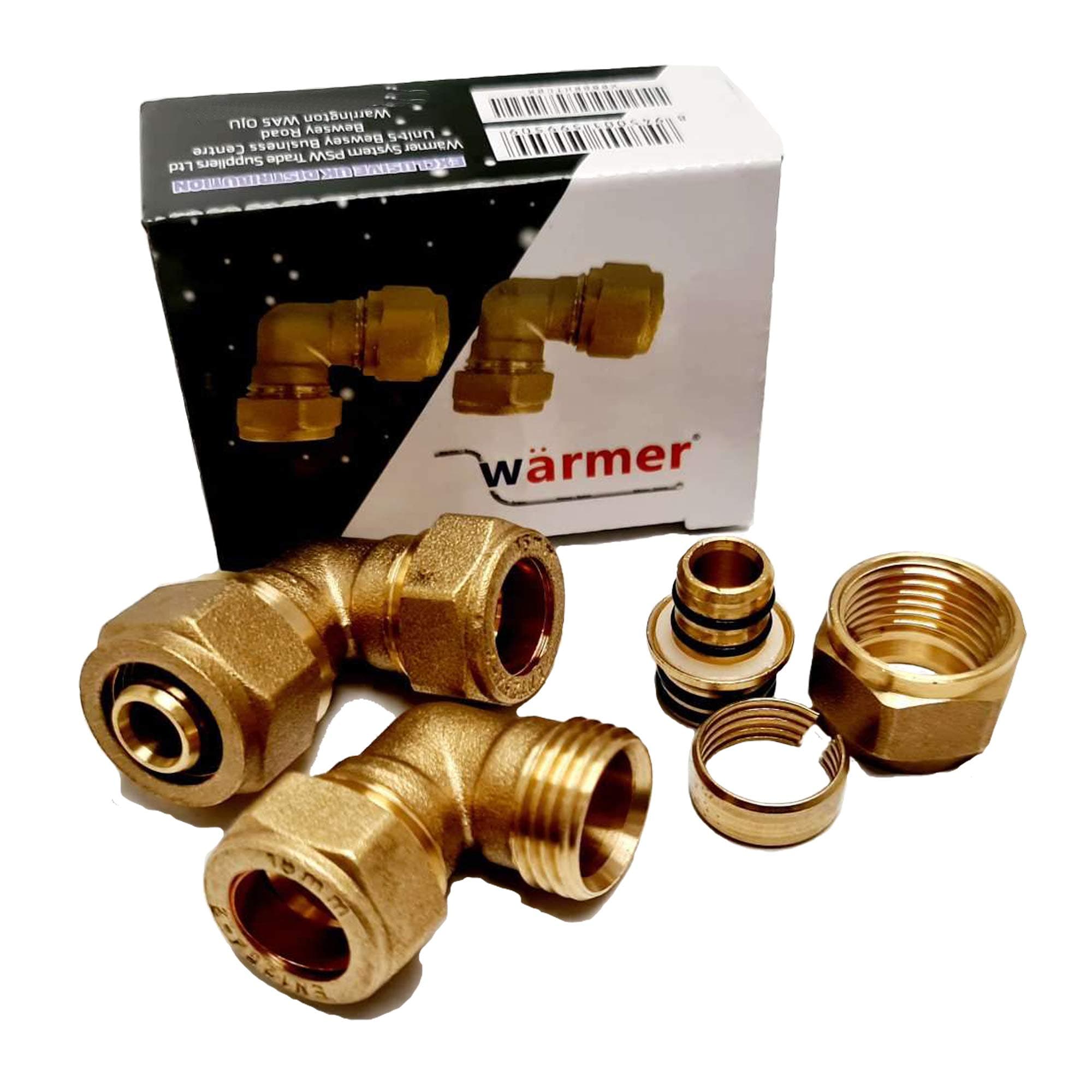 Elbow Reducer 16MM PEX ALU PEX Pipe - 15MM Compression Copper Plastic (2)