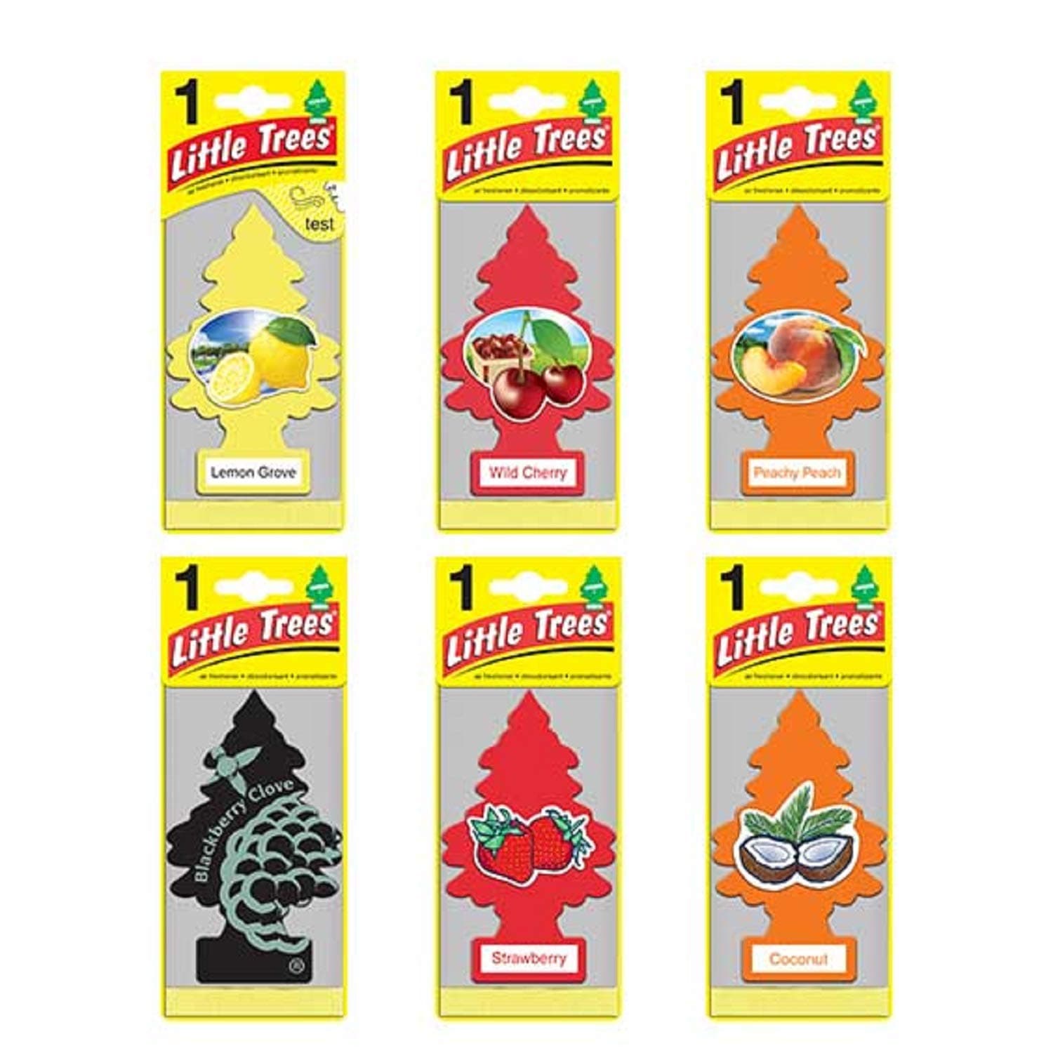 Little Trees Assorted Air Freshener Fruit (Pack of 24)
