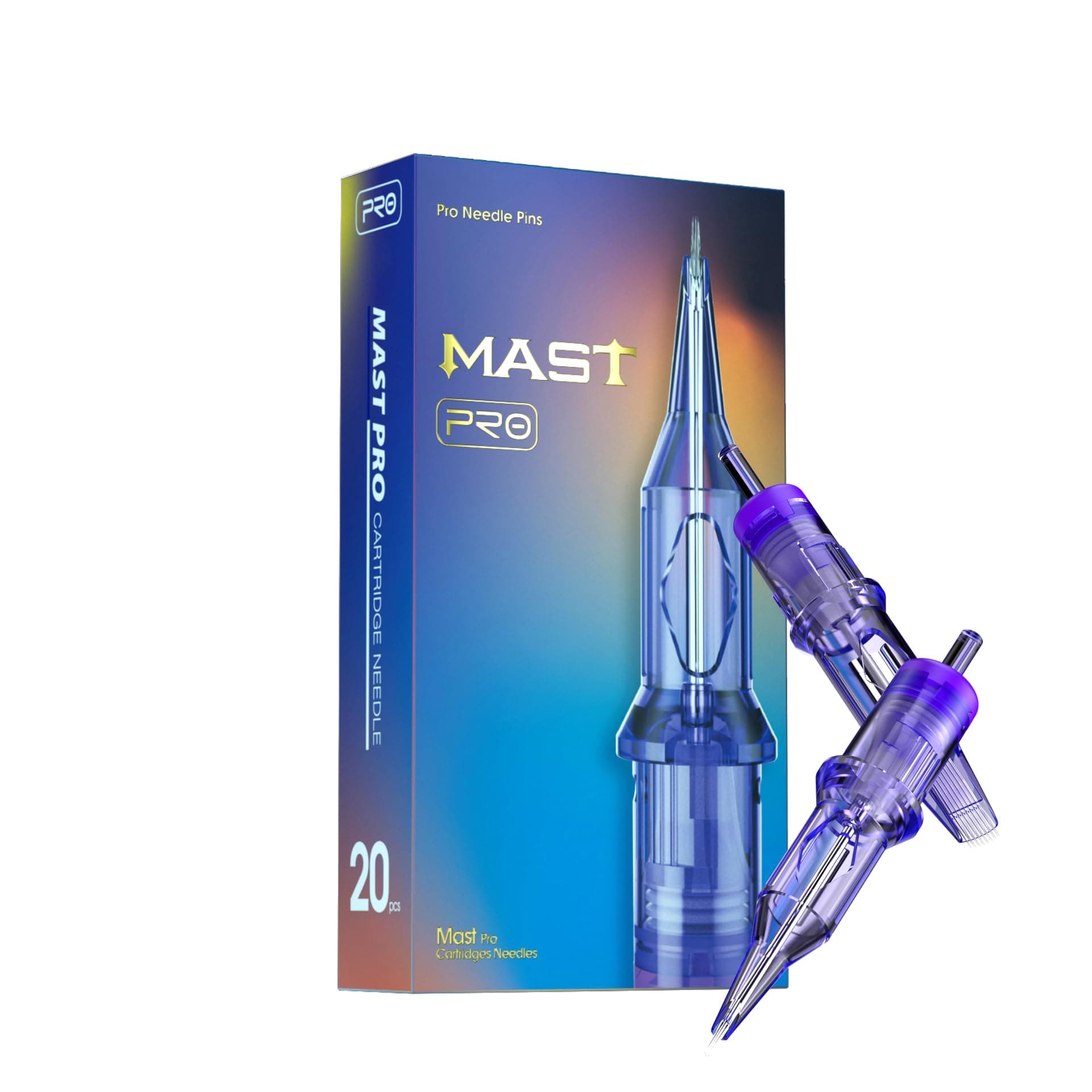 MAST TATTOO Pro Cartridge Needles Disposable 20Pcs of One Box Standard Size Round Liner 1201RL