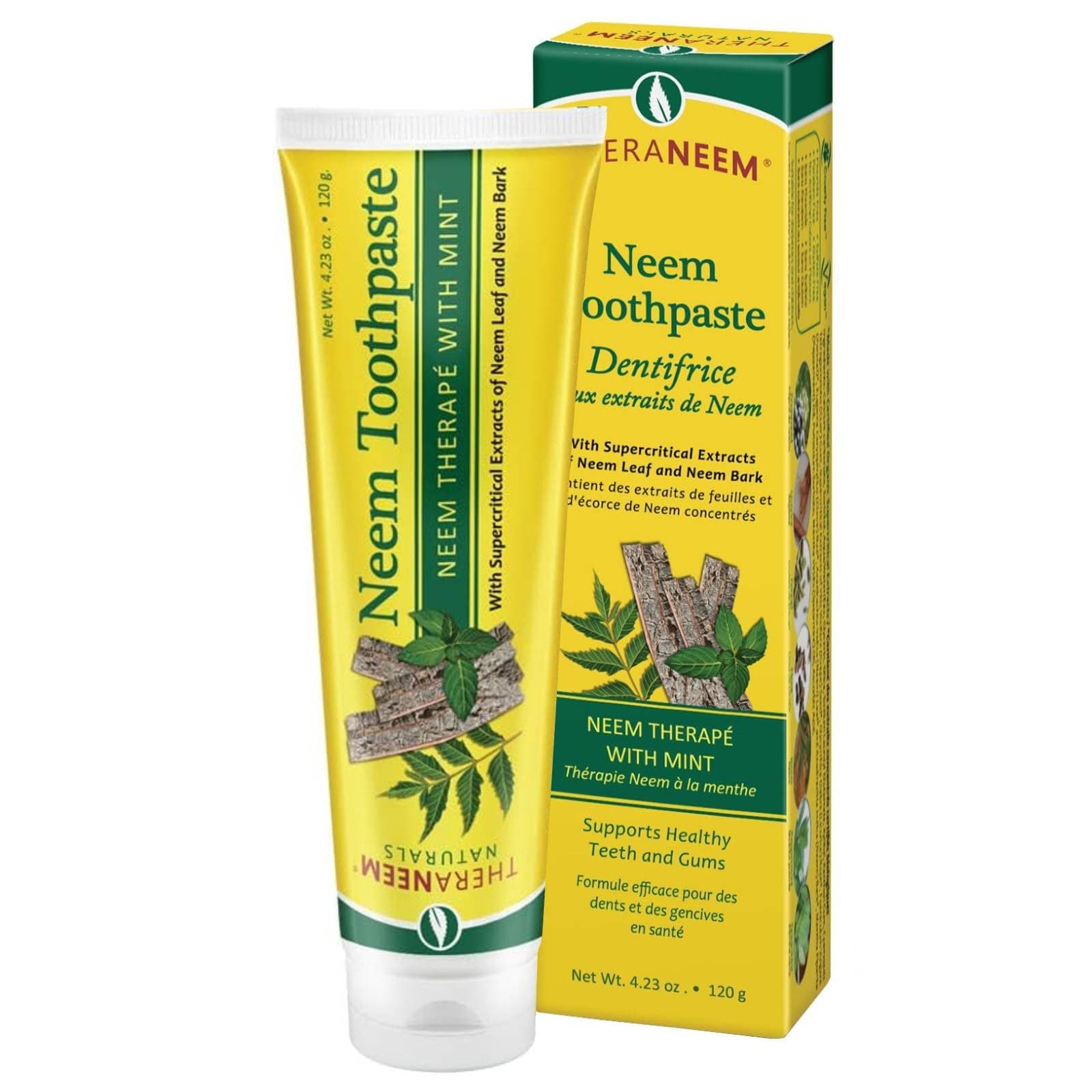 Organix South, TheraNeem Naturals, Neem Toothpaste with Mint, 4.23 oz (120 g)