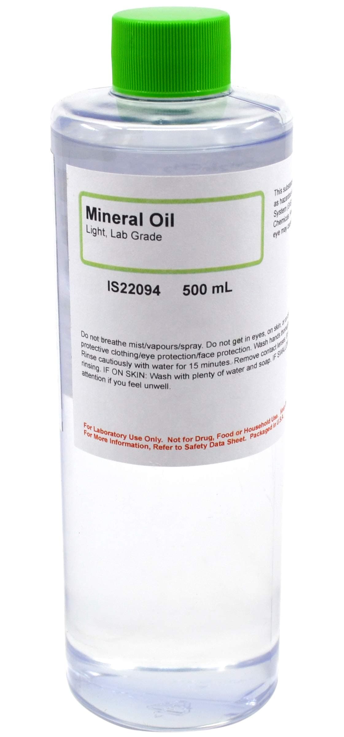Laboratory-Grade Mineral Oil, Light, 500mL - The Curated Chemical Collection
